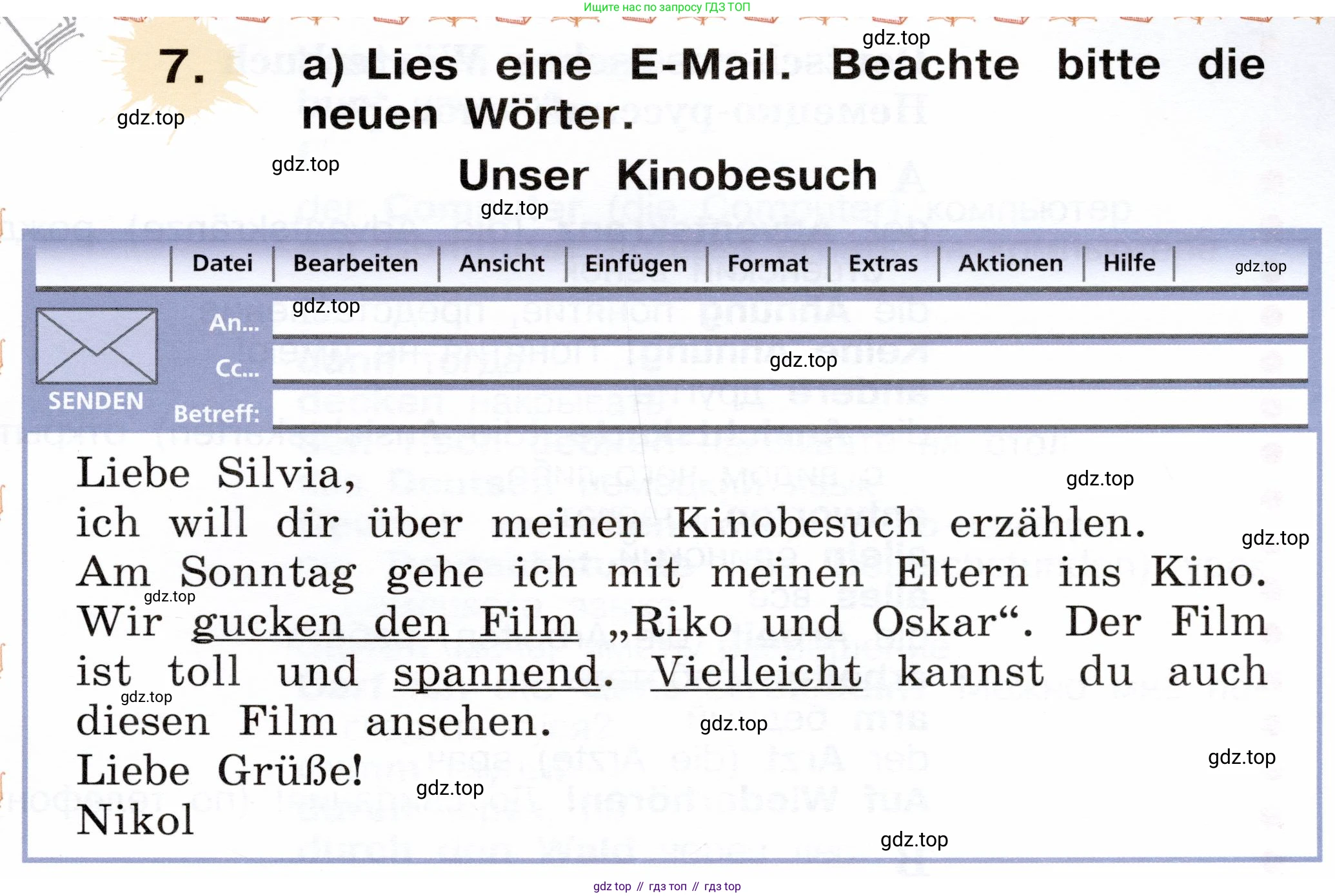 ГДЗ Немецкий язык (Deutsch), 2 класс учебник (lehrbuch), авторы: Бим Инесса Львовна (Bim I), Рыжова Лариса Ивановна (Ryschowa L), издательство Просвещение, Москва, 2023, бежевого цвета, Часть 2, страница 117, номер 7a, Условие