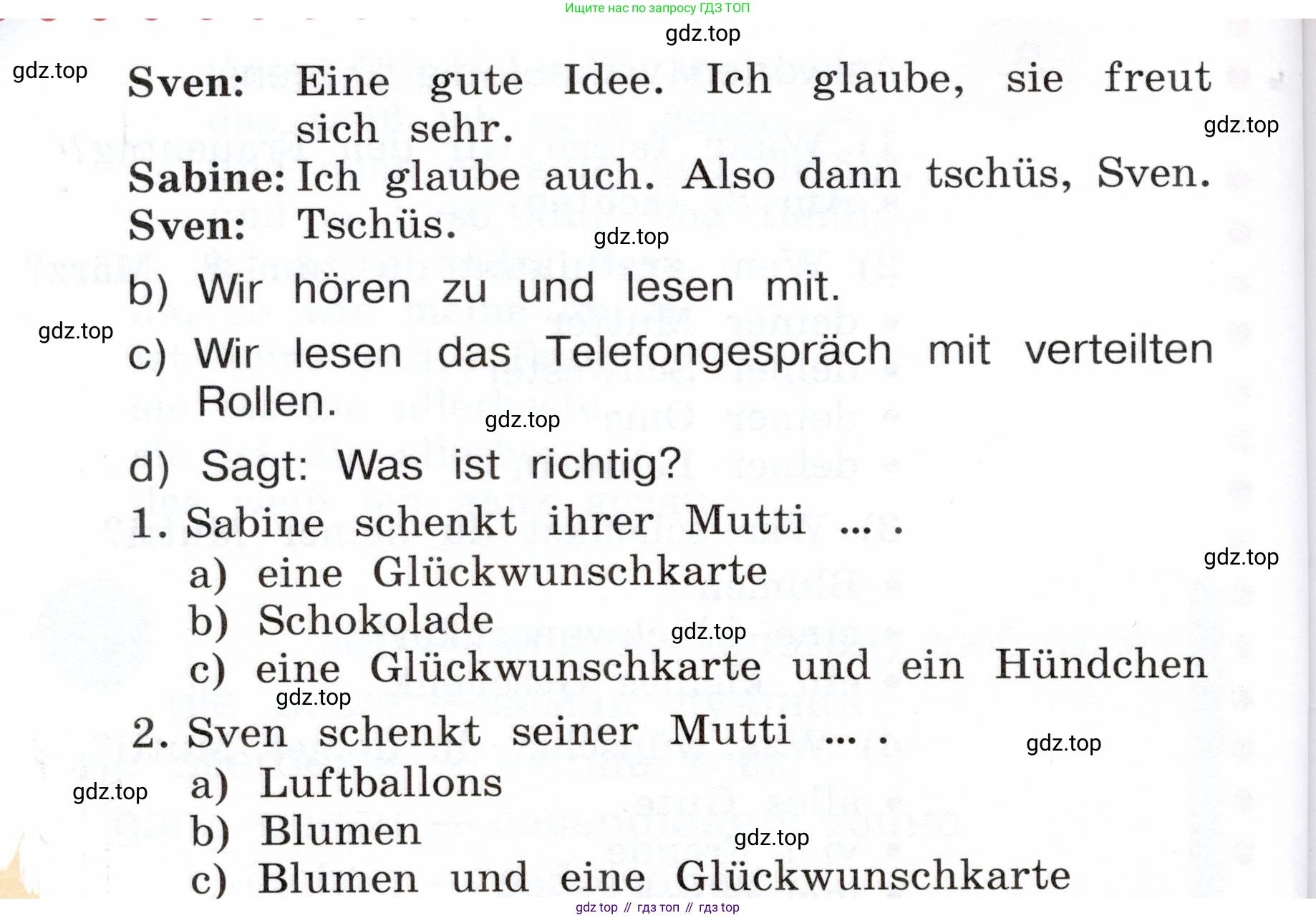 Немецкий язык (Deutsch), 3 класс учебник (lehrbuch), авторы: Бим Инесса Львовна (Bim I), Рыжова Лариса Ивановна (Ryschowa L), Фомичева Людмила Михайловна (Fomitschjowa L), издательство Просвещение, Москва, 2023, салатового цвета, Часть 2, страница 49, номер 4, Условие (продолжение 2)