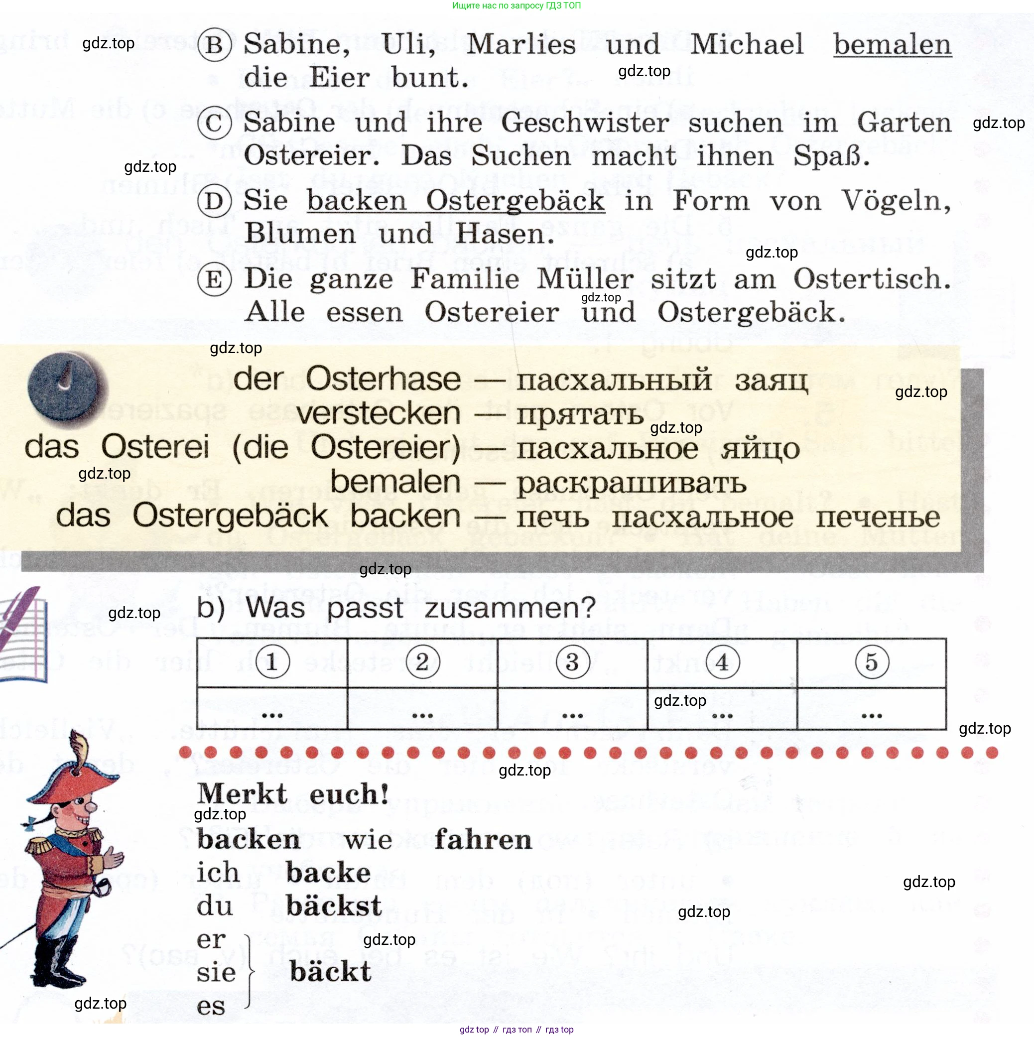Немецкий язык (Deutsch), 3 класс учебник (lehrbuch), авторы: Бим Инесса Львовна (Bim I), Рыжова Лариса Ивановна (Ryschowa L), Фомичева Людмила Михайловна (Fomitschjowa L), издательство Просвещение, Москва, 2023, салатового цвета, Часть 2, страница 56, номер 2, Условие (продолжение 2)