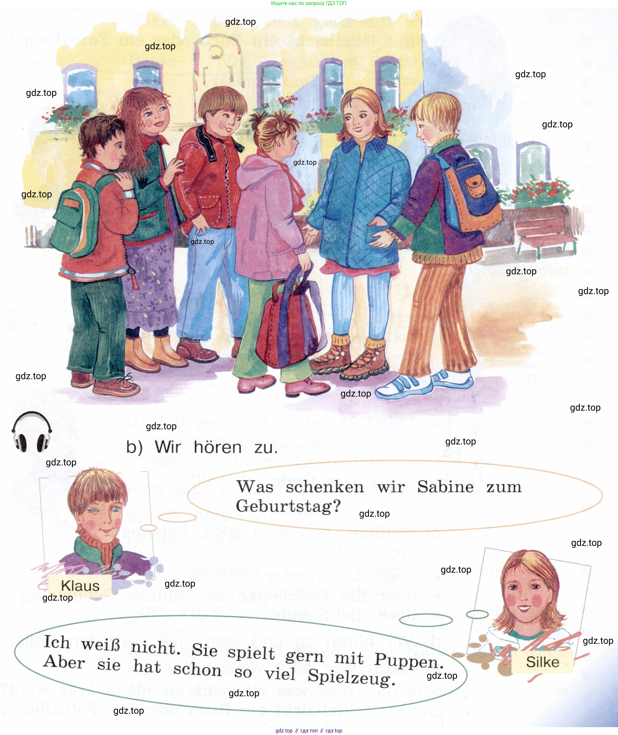 Немецкий язык (Deutsch), 3 класс учебник (lehrbuch), авторы: Бим Инесса Львовна (Bim I), Рыжова Лариса Ивановна (Ryschowa L), Фомичева Людмила Михайловна (Fomitschjowa L), издательство Просвещение, Москва, 2023, салатового цвета, Часть 2, страница 78, номер 2, Условие (продолжение 2)