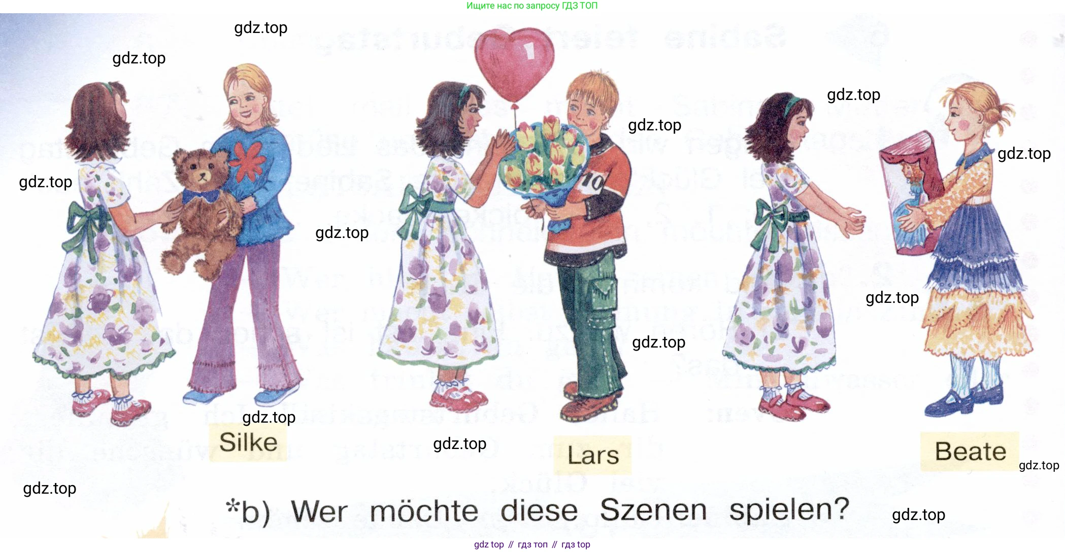 Немецкий язык (Deutsch), 3 класс учебник (lehrbuch), авторы: Бим Инесса Львовна (Bim I), Рыжова Лариса Ивановна (Ryschowa L), Фомичева Людмила Михайловна (Fomitschjowa L), издательство Просвещение, Москва, 2023, салатового цвета, Часть 2, страница 93, номер 4, Условие (продолжение 2)
