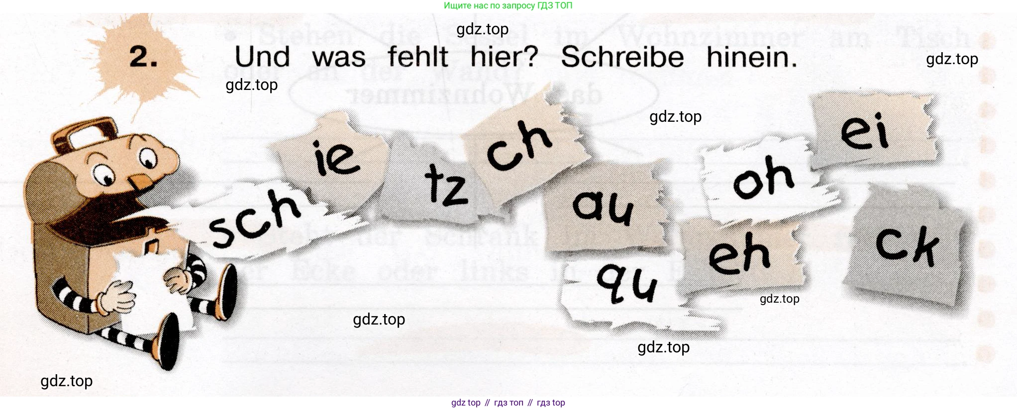 ГДЗ Немецкий язык (Deutsch), 4 класс рабочая тетрадь (arbeitsbuch), авторы: Бим Инесса Львовна (Bim I), Рыжова Лариса Ивановна (Ryschowa L), издательство Просвещение, Москва, 2023, серого цвета, Часть 2, страница 18, номер 2, Условие 2023