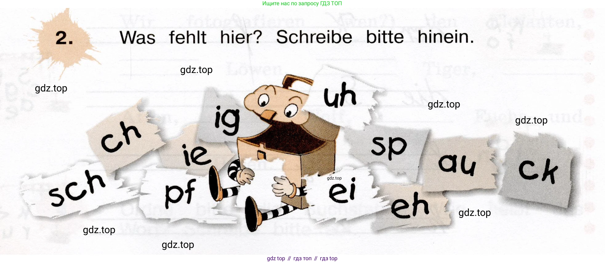 ГДЗ Немецкий язык (Deutsch), 4 класс рабочая тетрадь (arbeitsbuch), авторы: Бим Инесса Львовна (Bim I), Рыжова Лариса Ивановна (Ryschowa L), издательство Просвещение, Москва, 2023, серого цвета, Часть 2, страница 40, номер 2, Условие 2023