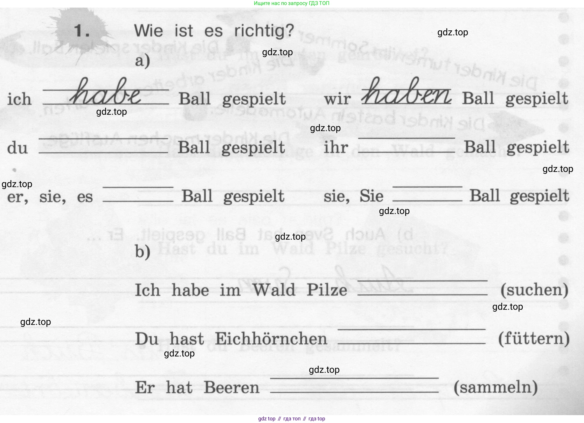 ГДЗ Немецкий язык (Deutsch), 4 класс рабочая тетрадь (arbeitsbuch), авторы: Бим Инесса Львовна (Bim I), Рыжова Лариса Ивановна (Ryschowa L), издательство Просвещение, Москва, 2023, серого цвета, Часть 1, страница 25, номер 1, Условие 2008-2022