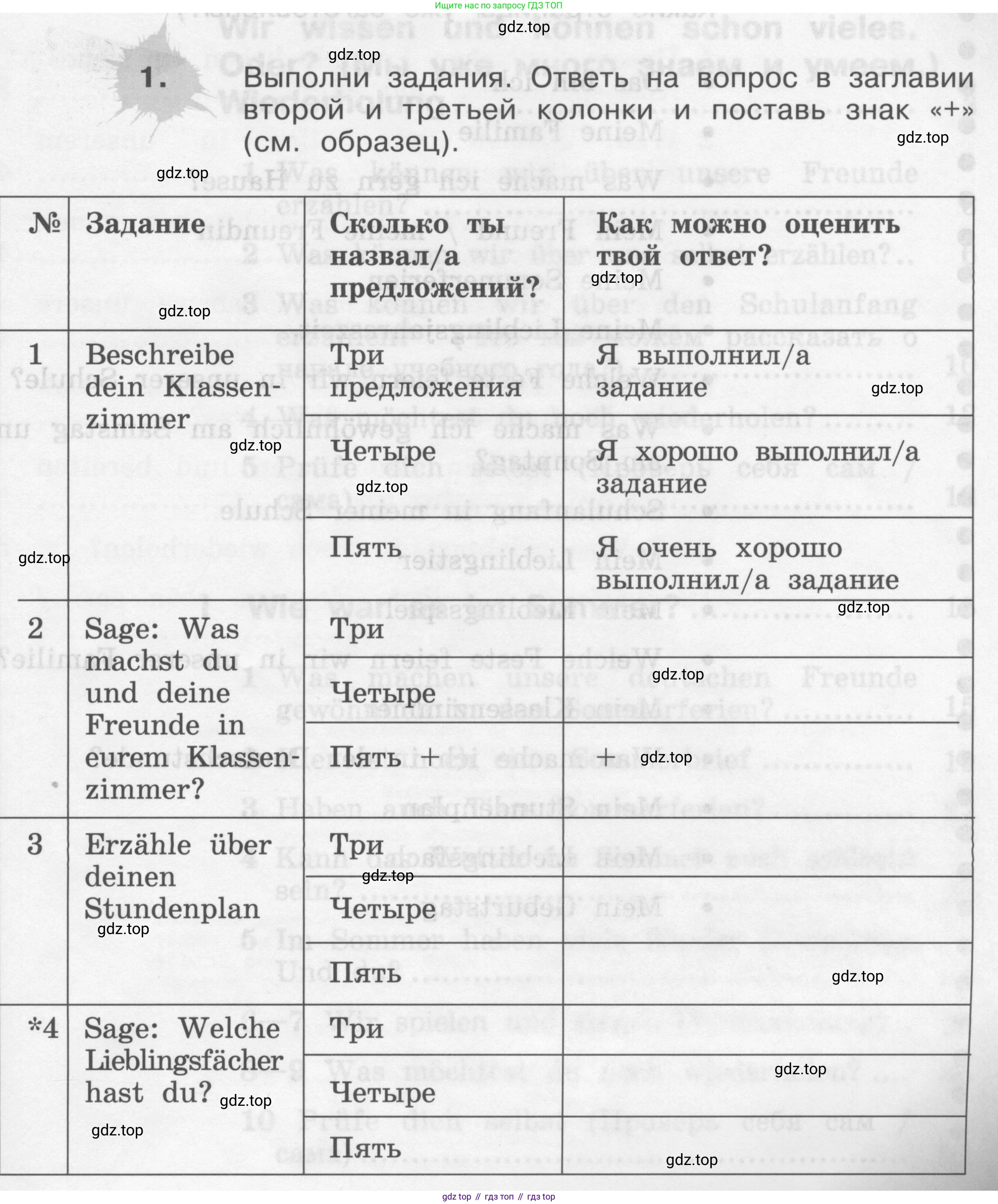 ГДЗ Немецкий язык (Deutsch), 4 класс рабочая тетрадь (arbeitsbuch), авторы: Бим Инесса Львовна (Bim I), Рыжова Лариса Ивановна (Ryschowa L), издательство Просвещение, Москва, 2023, серого цвета, Часть 1, страница 59, номер 1, Условие 2008-2022