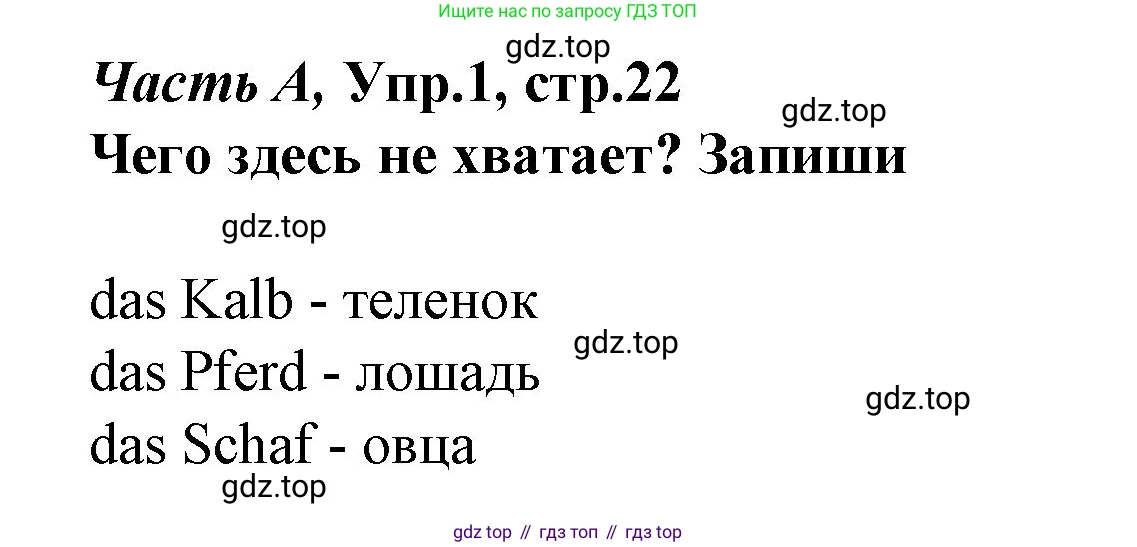 ГДЗ Немецкий язык (Deutsch), 4 класс рабочая тетрадь (arbeitsbuch), авторы: Бим Инесса Львовна (Bim I), Рыжова Лариса Ивановна (Ryschowa L), издательство Просвещение, Москва, 2023, серого цвета, Часть 1, страница 22, номер 1, Решение 2008-2022