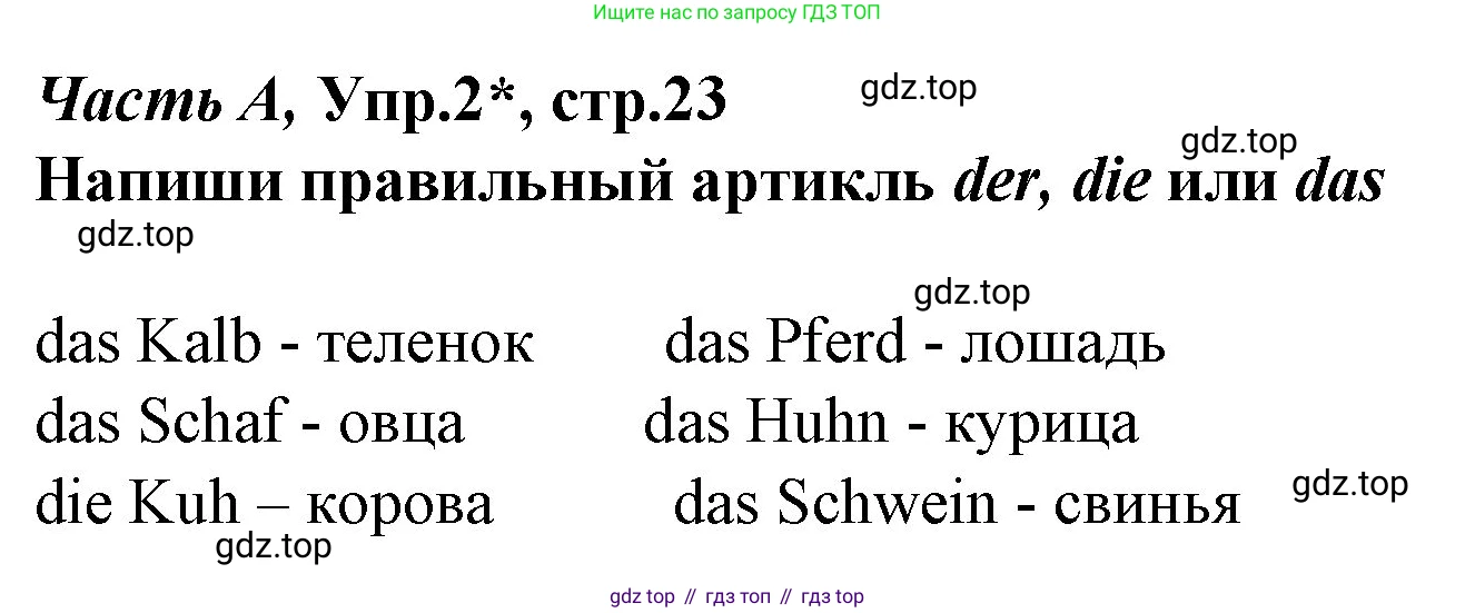 ГДЗ Немецкий язык (Deutsch), 4 класс рабочая тетрадь (arbeitsbuch), авторы: Бим Инесса Львовна (Bim I), Рыжова Лариса Ивановна (Ryschowa L), издательство Просвещение, Москва, 2023, серого цвета, Часть 1, страница 23, номер 2, Решение 2008-2022