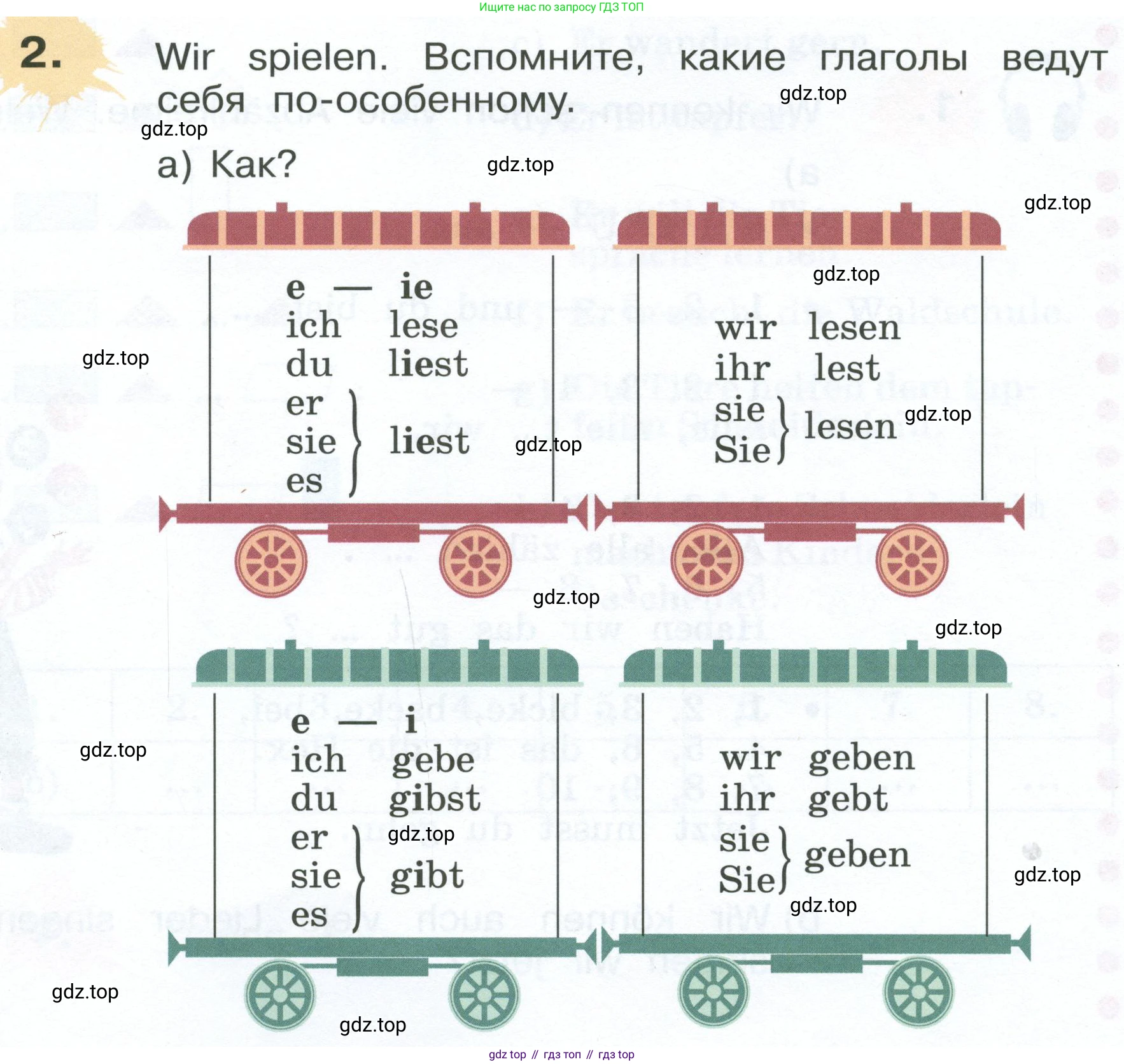 Немецкий язык (Deutsch), 4 класс учебник (lehrbuch), авторы: Бим Инесса Львовна (Bim I), Рыжова Лариса Ивановна (Ryschowa L), издательство Просвещение, Москва, 2023, серого цвета, Часть 1, страница 10, номер 2, Условие 2023