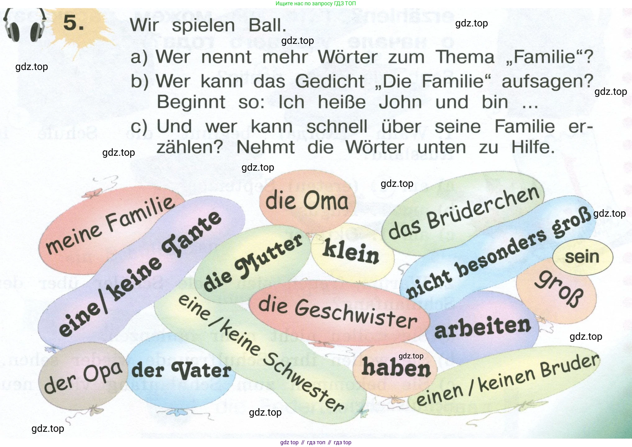 Немецкий язык (Deutsch), 4 класс учебник (lehrbuch), авторы: Бим Инесса Львовна (Bim I), Рыжова Лариса Ивановна (Ryschowa L), издательство Просвещение, Москва, 2023, серого цвета, Часть 1, страница 11, номер 5, Условие 2023