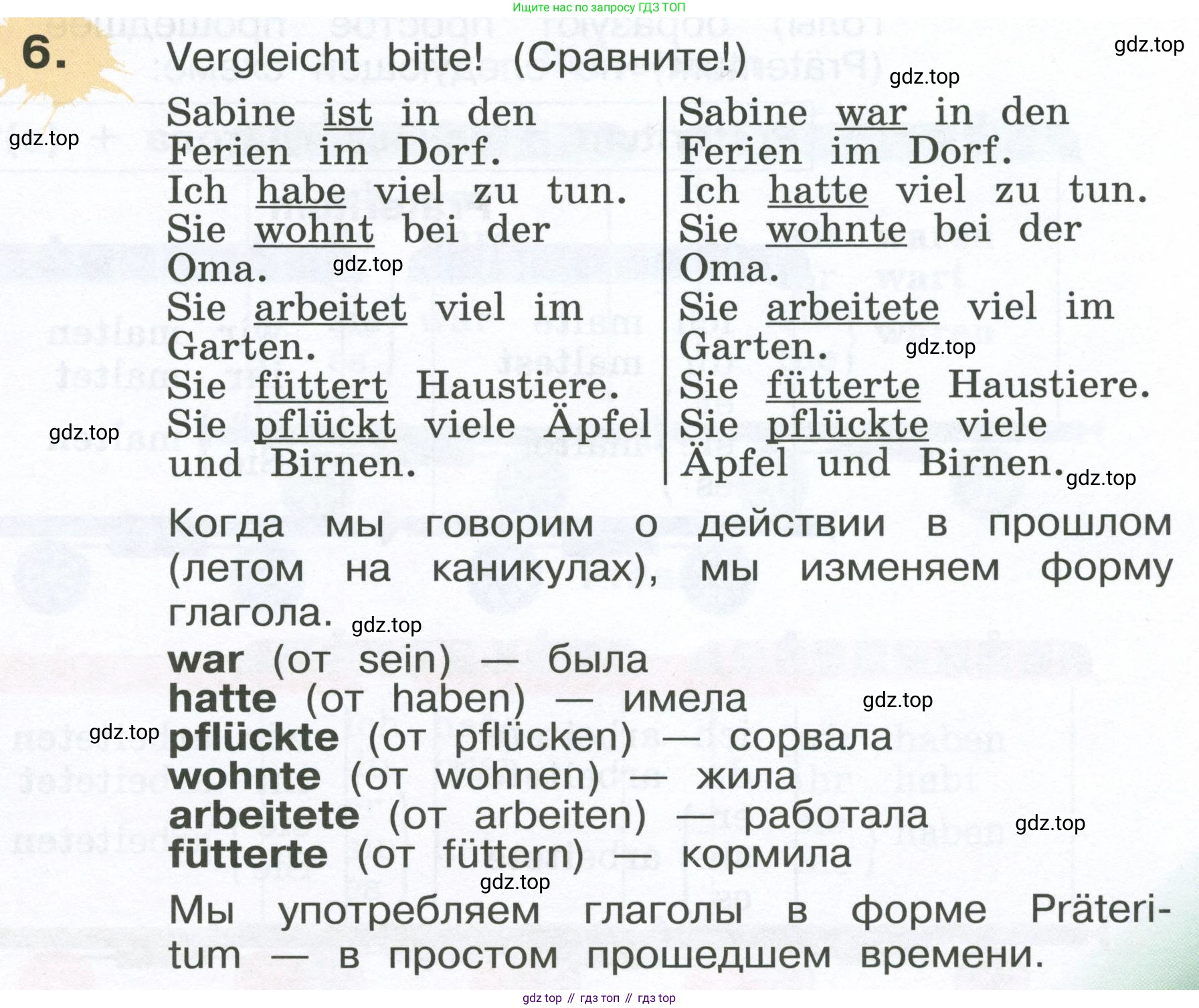 Немецкий язык (Deutsch), 4 класс учебник (lehrbuch), авторы: Бим Инесса Львовна (Bim I), Рыжова Лариса Ивановна (Ryschowa L), издательство Просвещение, Москва, 2023, серого цвета, Часть 1, страница 23, номер 6, Условие 2023