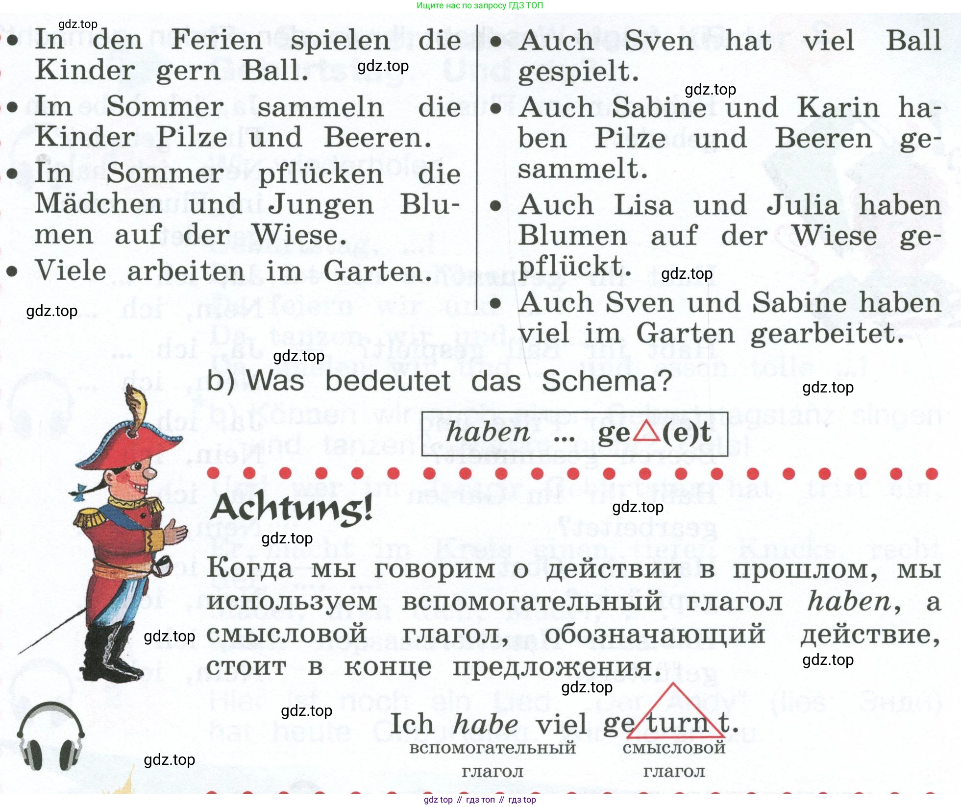 Немецкий язык (Deutsch), 4 класс учебник (lehrbuch), авторы: Бим Инесса Львовна (Bim I), Рыжова Лариса Ивановна (Ryschowa L), издательство Просвещение, Москва, 2023, серого цвета, Часть 1, страница 38, номер 5, Условие 2023 (продолжение 2)