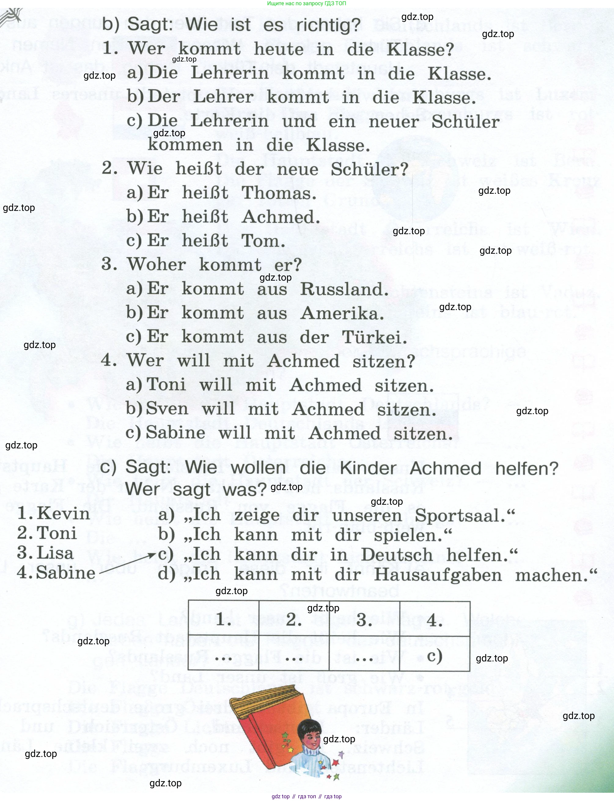 Немецкий язык (Deutsch), 4 класс учебник (lehrbuch), авторы: Бим Инесса Львовна (Bim I), Рыжова Лариса Ивановна (Ryschowa L), издательство Просвещение, Москва, 2023, серого цвета, Часть 1, страница 92, номер 2, Условие 2023 (продолжение 4)