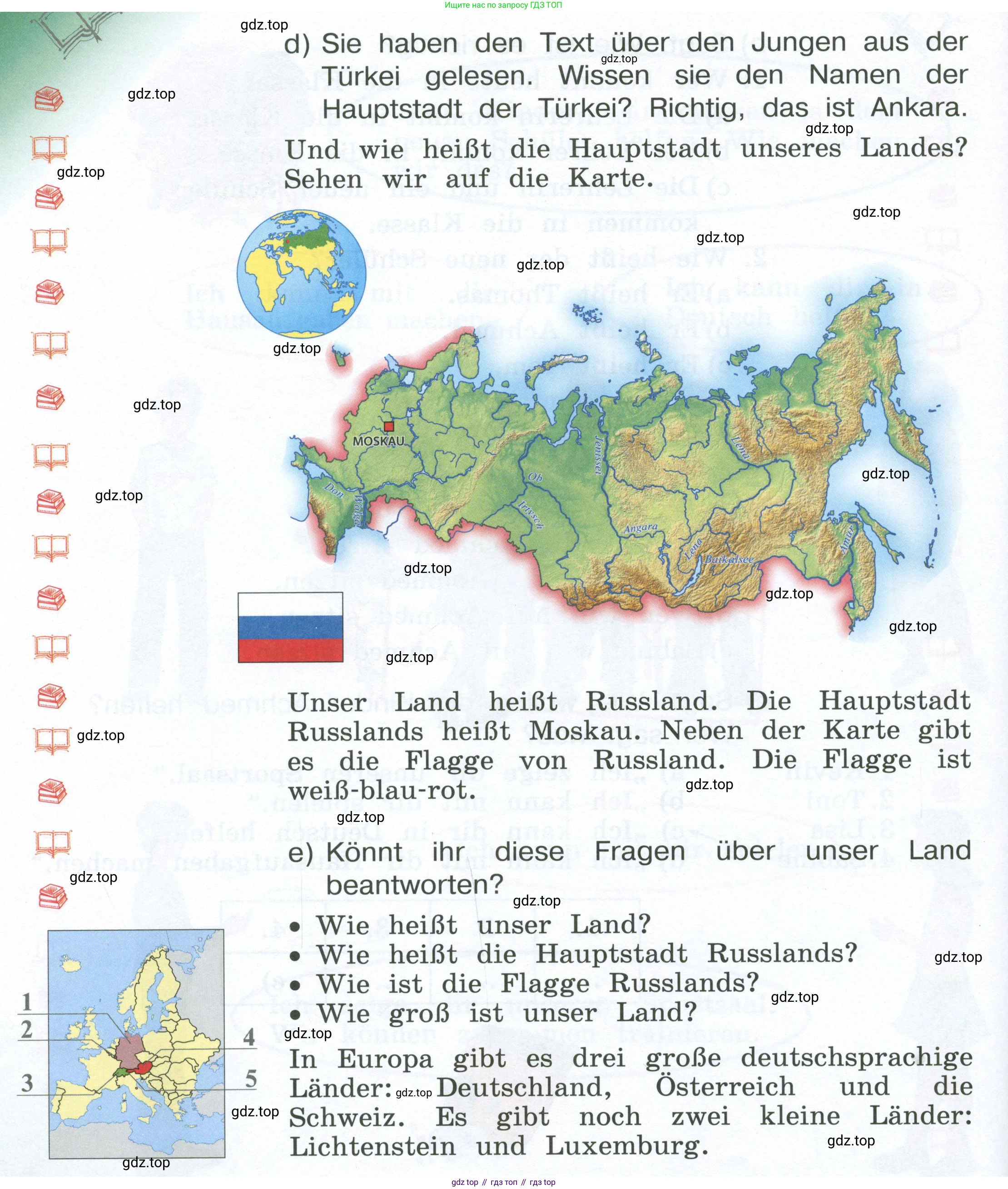 Немецкий язык (Deutsch), 4 класс учебник (lehrbuch), авторы: Бим Инесса Львовна (Bim I), Рыжова Лариса Ивановна (Ryschowa L), издательство Просвещение, Москва, 2023, серого цвета, Часть 1, страница 92, номер 2, Условие 2023 (продолжение 5)