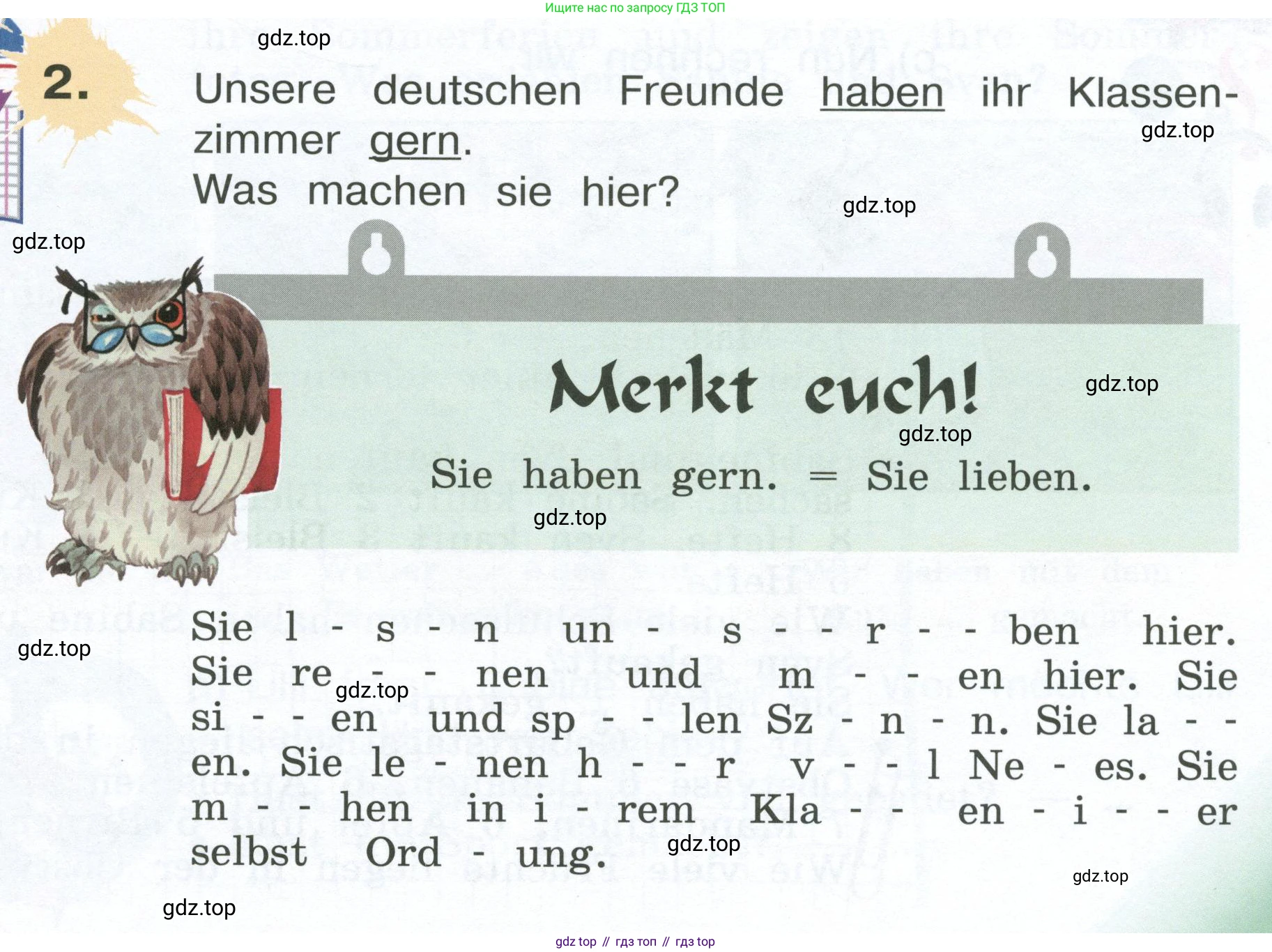 Немецкий язык (Deutsch), 4 класс учебник (lehrbuch), авторы: Бим Инесса Львовна (Bim I), Рыжова Лариса Ивановна (Ryschowa L), издательство Просвещение, Москва, 2023, серого цвета, Часть 1, страница 63, номер 2, Условие 2023