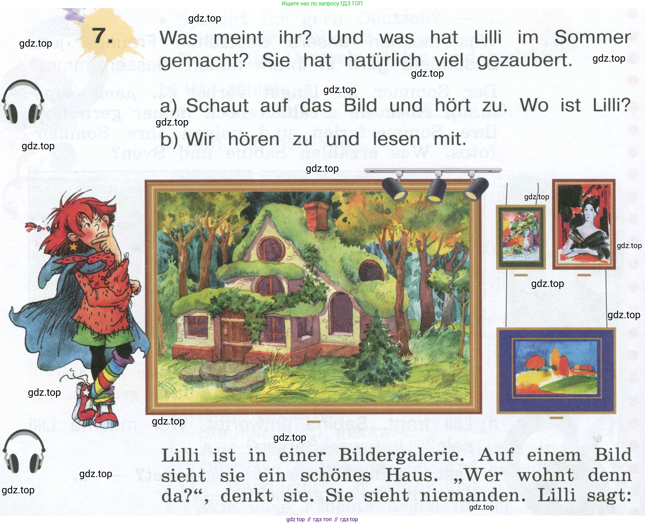 Немецкий язык (Deutsch), 4 класс учебник (lehrbuch), авторы: Бим Инесса Львовна (Bim I), Рыжова Лариса Ивановна (Ryschowa L), издательство Просвещение, Москва, 2023, серого цвета, Часть 1, страница 66, номер 7, Условие 2023