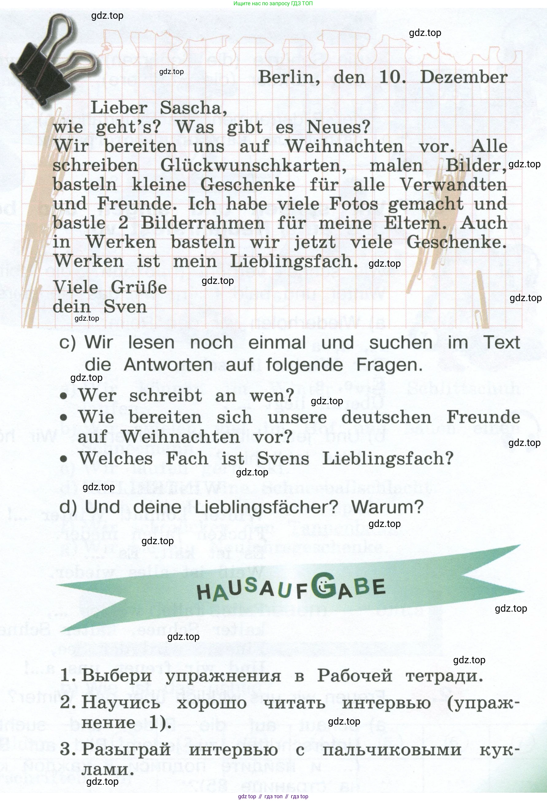 Немецкий язык (Deutsch), 4 класс учебник (lehrbuch), авторы: Бим Инесса Львовна (Bim I), Рыжова Лариса Ивановна (Ryschowa L), издательство Просвещение, Москва, 2023, серого цвета, Часть 1, страница 82, номер 6, Условие 2023 (продолжение 2)