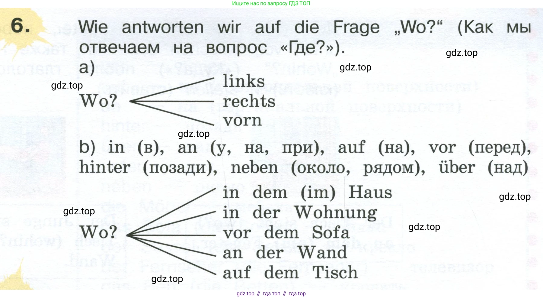 Немецкий язык (Deutsch), 4 класс учебник (lehrbuch), авторы: Бим Инесса Львовна (Bim I), Рыжова Лариса Ивановна (Ryschowa L), издательство Просвещение, Москва, 2023, серого цвета, Часть 2, страница 19, номер 6, Условие 2023