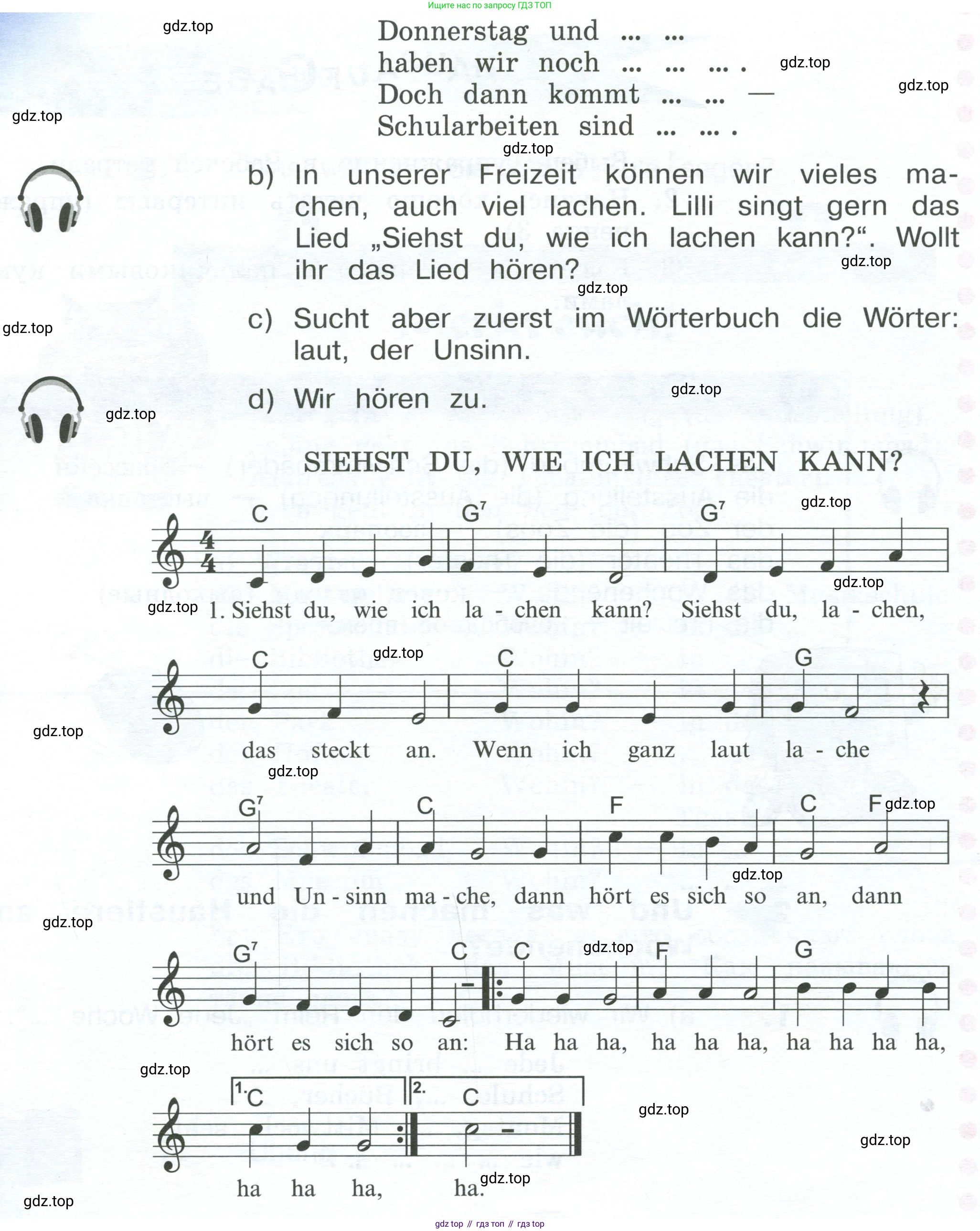 Немецкий язык (Deutsch), 4 класс учебник (lehrbuch), авторы: Бим Инесса Львовна (Bim I), Рыжова Лариса Ивановна (Ryschowa L), издательство Просвещение, Москва, 2023, серого цвета, Часть 2, страница 45, номер 1, Условие 2023 (продолжение 2)