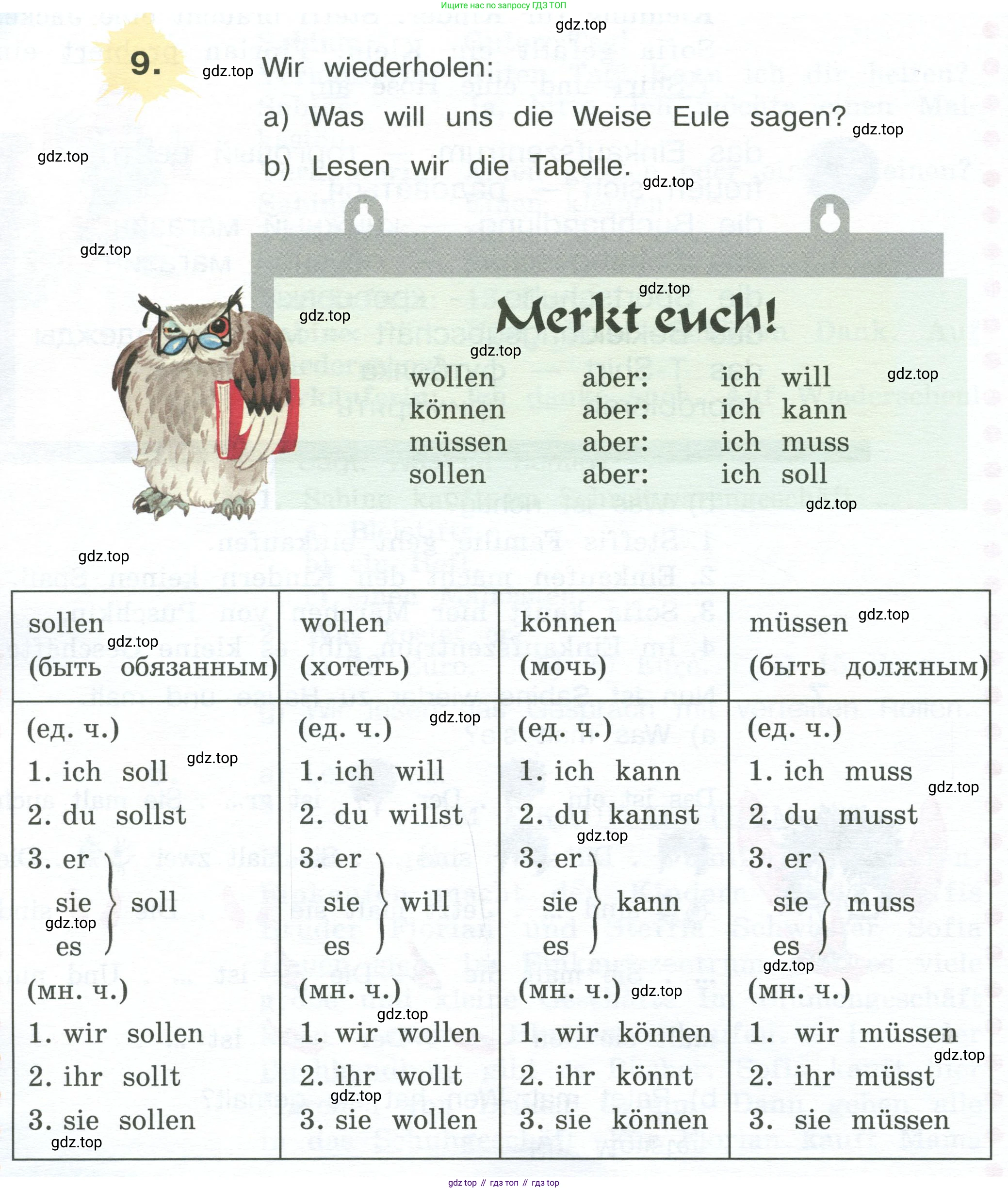Немецкий язык (Deutsch), 4 класс учебник (lehrbuch), авторы: Бим Инесса Львовна (Bim I), Рыжова Лариса Ивановна (Ryschowa L), издательство Просвещение, Москва, 2023, серого цвета, Часть 2, страница 82, номер 9, Условие 2023