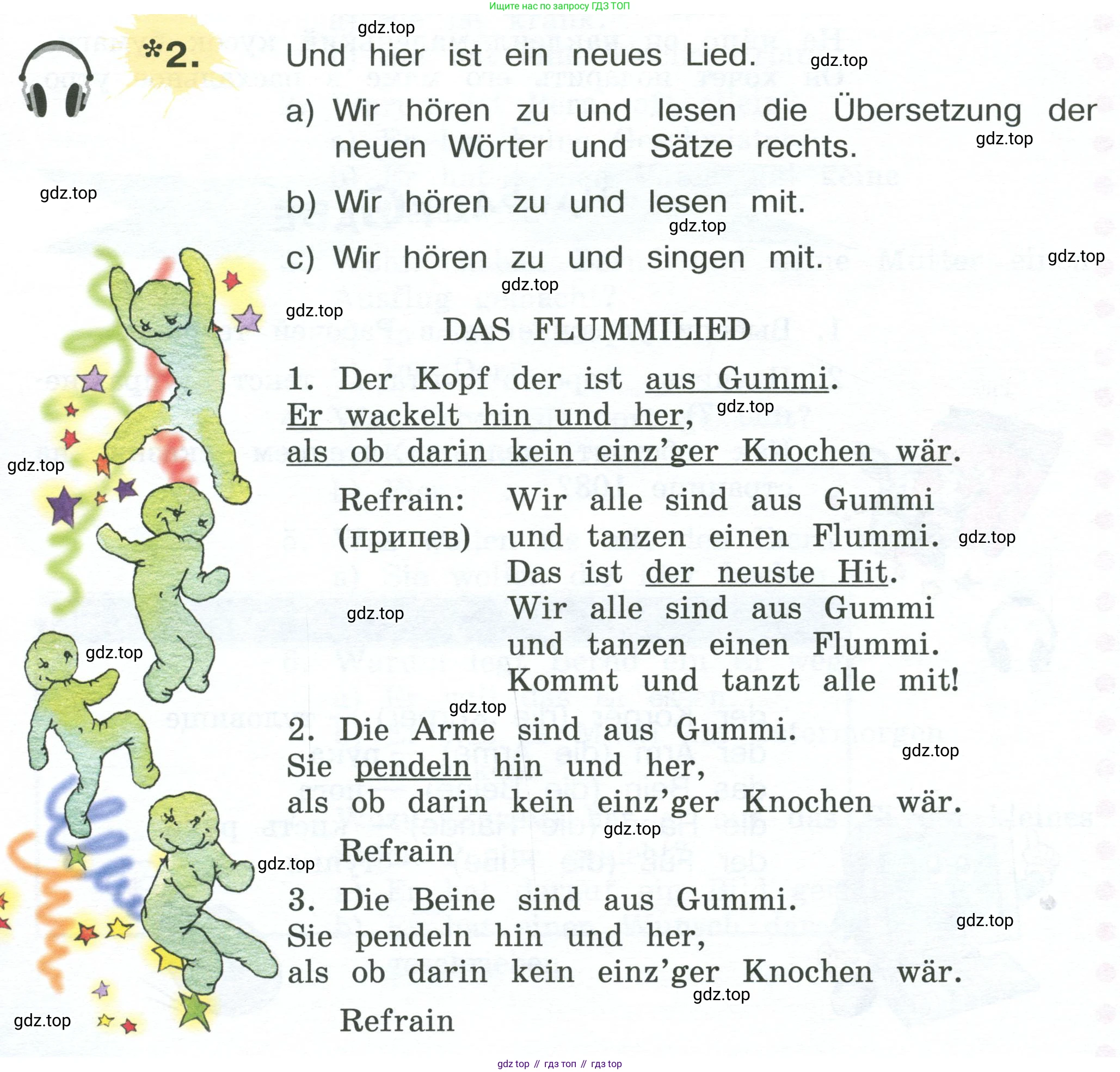 Немецкий язык (Deutsch), 4 класс учебник (lehrbuch), авторы: Бим Инесса Львовна (Bim I), Рыжова Лариса Ивановна (Ryschowa L), издательство Просвещение, Москва, 2023, серого цвета, Часть 2, страница 90, номер 2, Условие 2023