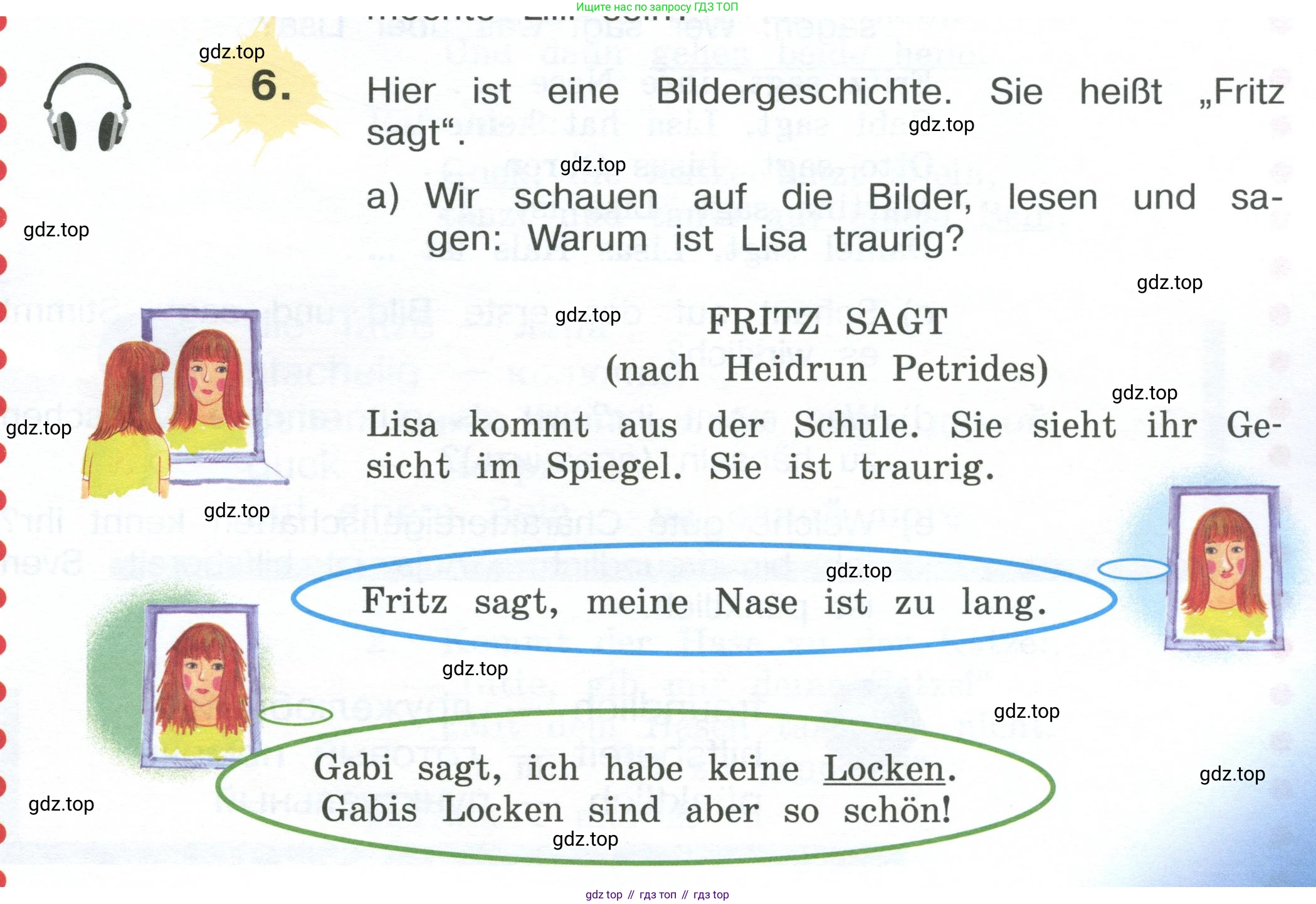 Немецкий язык (Deutsch), 4 класс учебник (lehrbuch), авторы: Бим Инесса Львовна (Bim I), Рыжова Лариса Ивановна (Ryschowa L), издательство Просвещение, Москва, 2023, серого цвета, Часть 2, страница 103, номер 6, Условие 2023