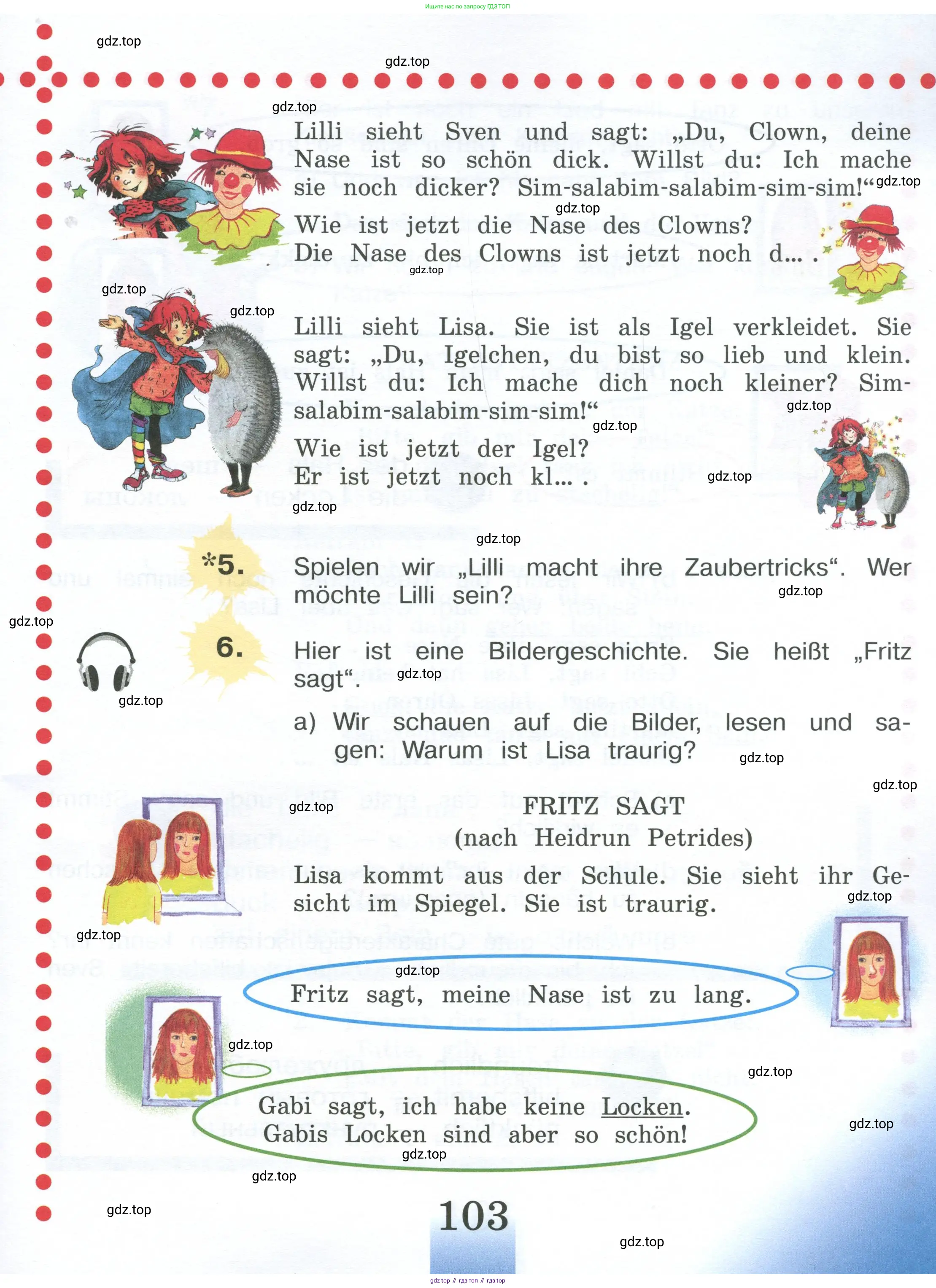 Немецкий язык (Deutsch), 4 класс учебник (lehrbuch), авторы: Бим Инесса Львовна (Bim I), Рыжова Лариса Ивановна (Ryschowa L), издательство Просвещение, Москва, 2023, серого цвета, Часть 2, страница 103