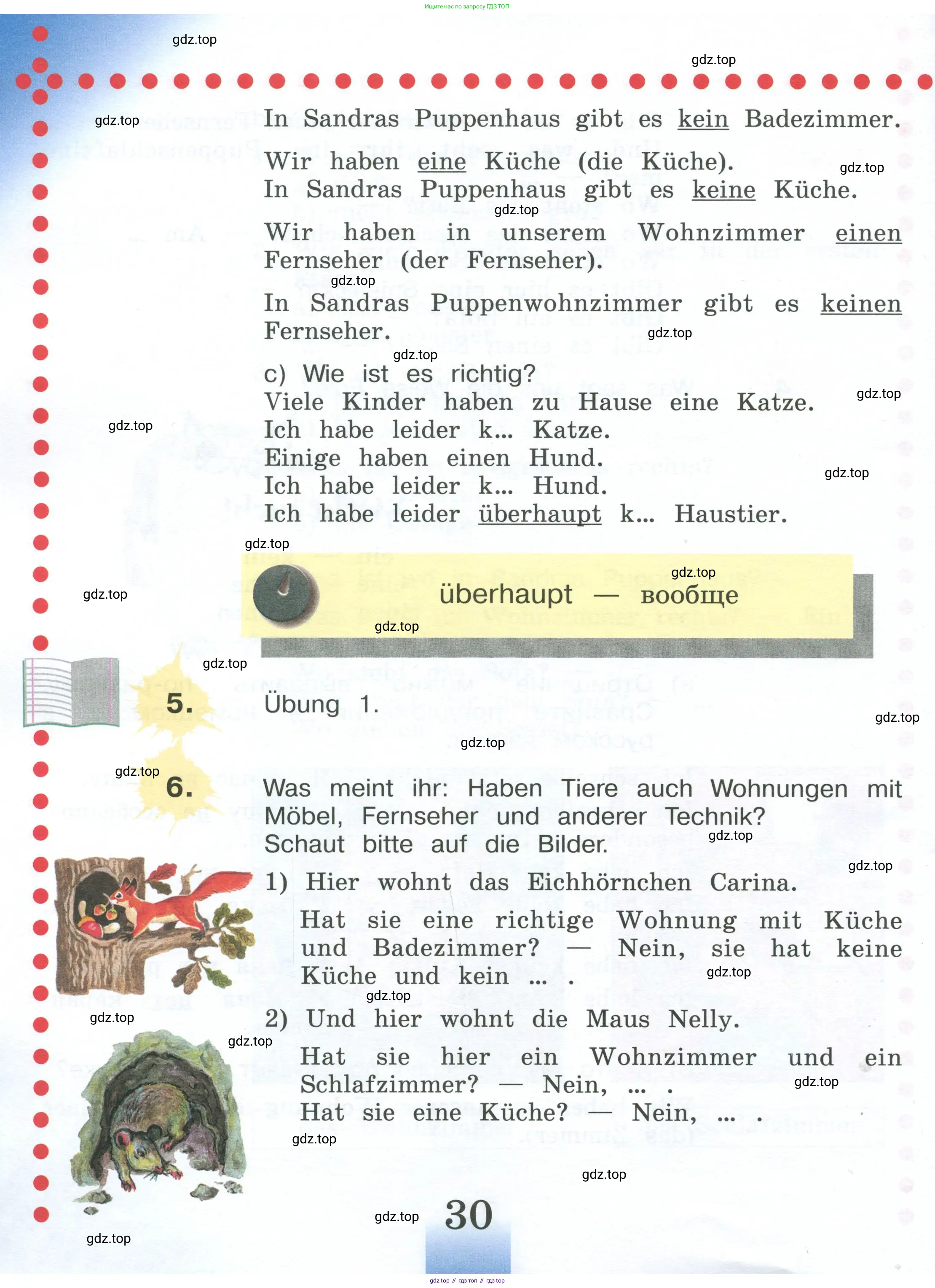 Немецкий язык (Deutsch), 4 класс учебник (lehrbuch), авторы: Бим Инесса Львовна (Bim I), Рыжова Лариса Ивановна (Ryschowa L), издательство Просвещение, Москва, 2023, серого цвета, Часть 1, страница 30