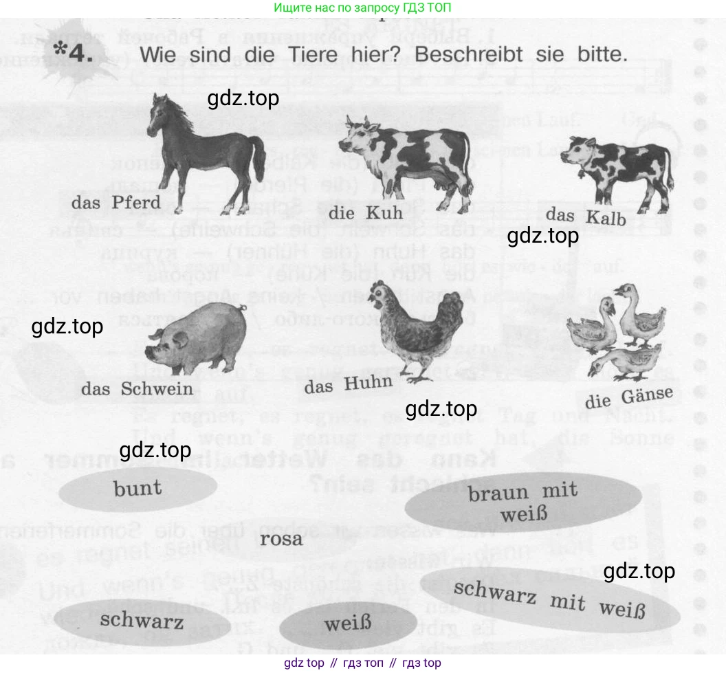 Немецкий язык (Deutsch), 4 класс учебник (lehrbuch), авторы: Бим Инесса Львовна (Bim I), Рыжова Лариса Ивановна (Ryschowa L), издательство Просвещение, Москва, 2023, серого цвета, Часть 1, страница 35, номер 4, Условие 2011-2022