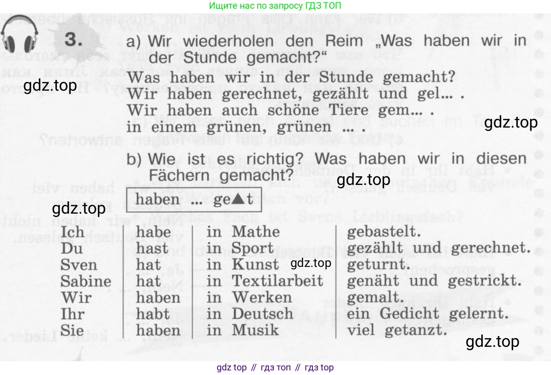 Немецкий язык (Deutsch), 4 класс учебник (lehrbuch), авторы: Бим Инесса Львовна (Bim I), Рыжова Лариса Ивановна (Ryschowa L), издательство Просвещение, Москва, 2023, серого цвета, Часть 1, страница 81, номер 3, Условие 2011-2022