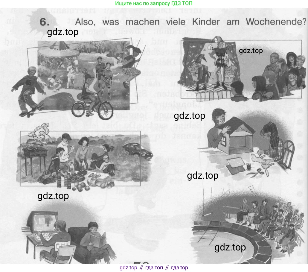 Немецкий язык (Deutsch), 4 класс учебник (lehrbuch), авторы: Бим Инесса Львовна (Bim I), Рыжова Лариса Ивановна (Ryschowa L), издательство Просвещение, Москва, 2023, серого цвета, Часть 2, страница 70, номер 6, Условие 2011-2022