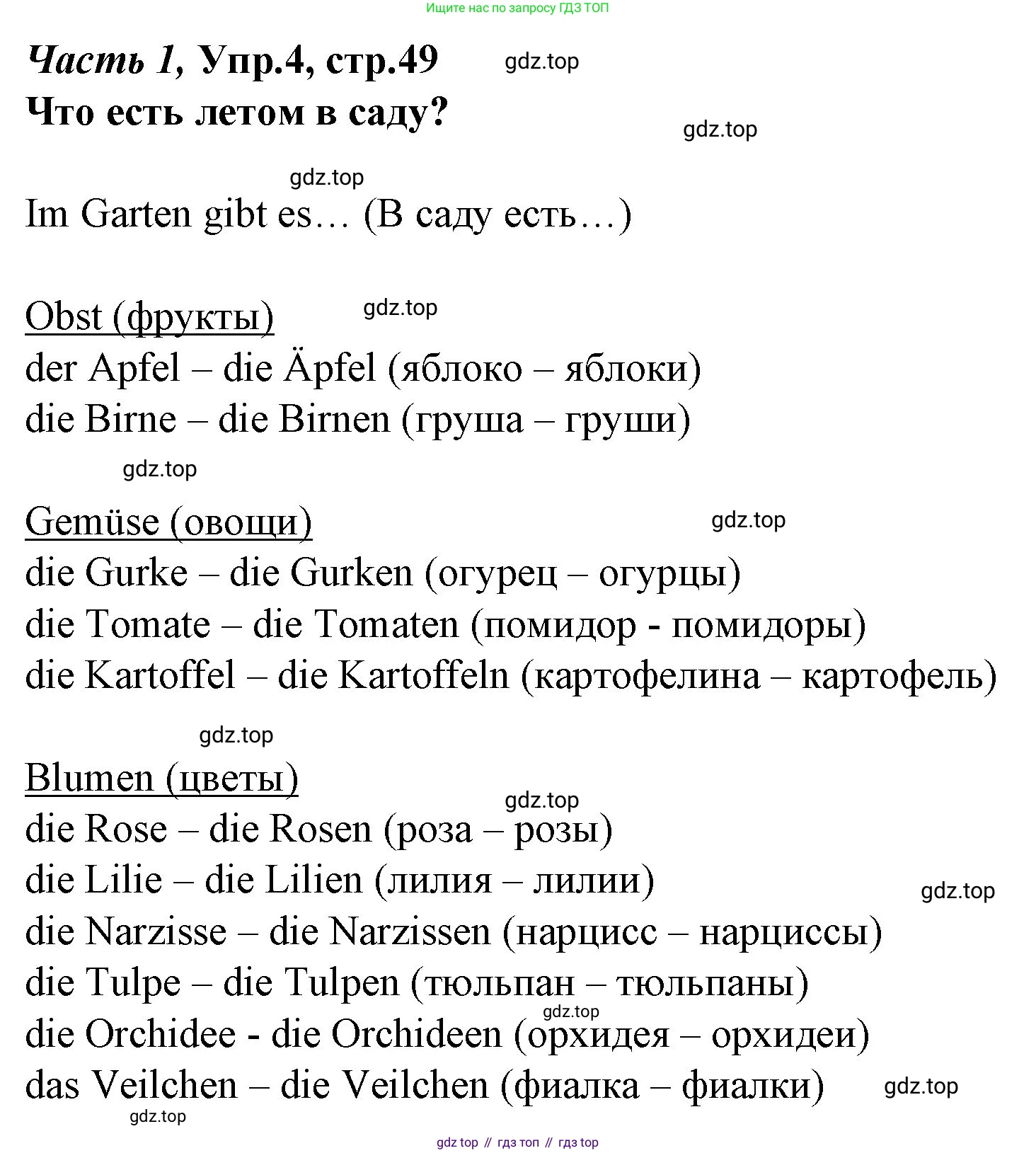 Немецкий язык (Deutsch), 4 класс учебник (lehrbuch), авторы: Бим Инесса Львовна (Bim I), Рыжова Лариса Ивановна (Ryschowa L), издательство Просвещение, Москва, 2023, серого цвета, Часть 1, страница 49, номер 4, Решение 2014-2022