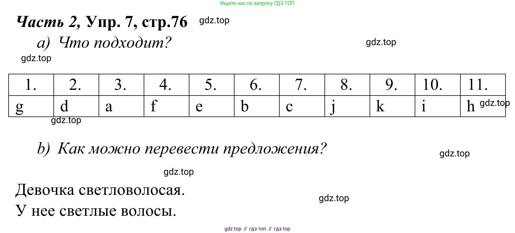 Немецкий язык (Deutsch), 4 класс учебник (lehrbuch), авторы: Бим Инесса Львовна (Bim I), Рыжова Лариса Ивановна (Ryschowa L), издательство Просвещение, Москва, 2023, серого цвета, Часть 2, страница 76, номер 7, Решение 2023