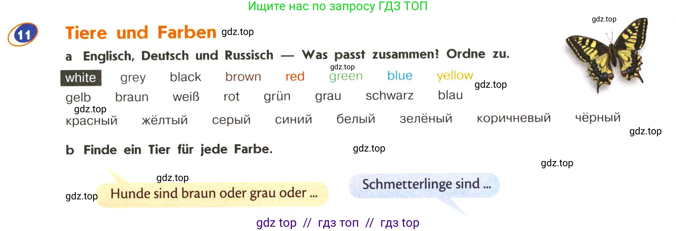 Немецкий язык (Deutsch), 5 класс учебник (lehrbuch), авторы: Аверин Михаил Михайлович (Awerin М), Джин Фридерике (Jin Friederike), Рорман Лутц (Rohrmann Lutz), Збранкова Милена, издательство Просвещение, Москва, 2023, оранжевого цвета, страница 30, номер 11, Условие