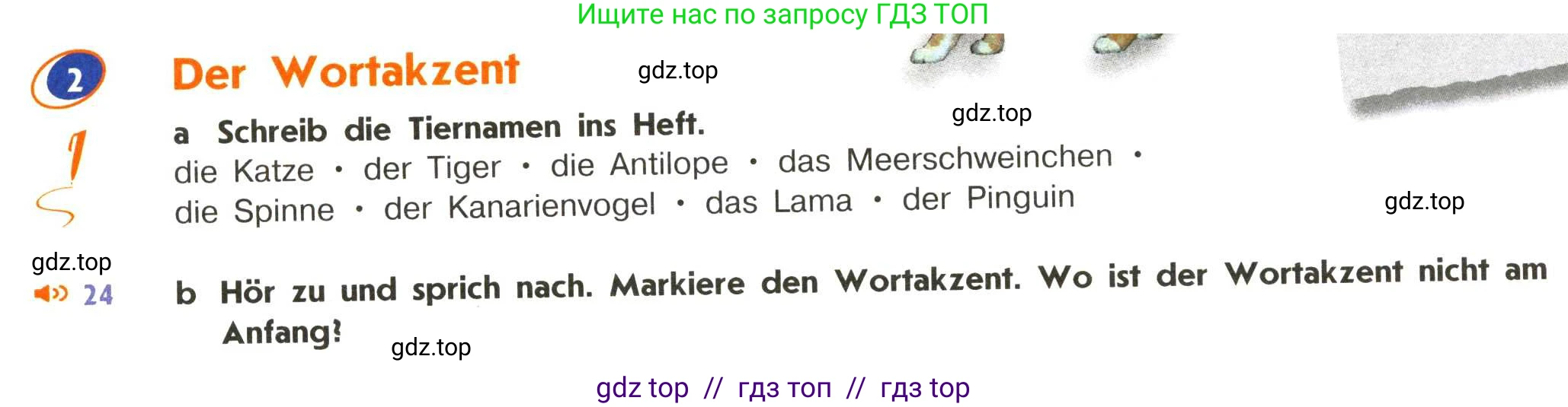 Немецкий язык (Deutsch), 5 класс учебник (lehrbuch), авторы: Аверин Михаил Михайлович (Awerin М), Джин Фридерике (Jin Friederike), Рорман Лутц (Rohrmann Lutz), Збранкова Милена, издательство Просвещение, Москва, 2023, оранжевого цвета, страница 26, номер 2, Условие