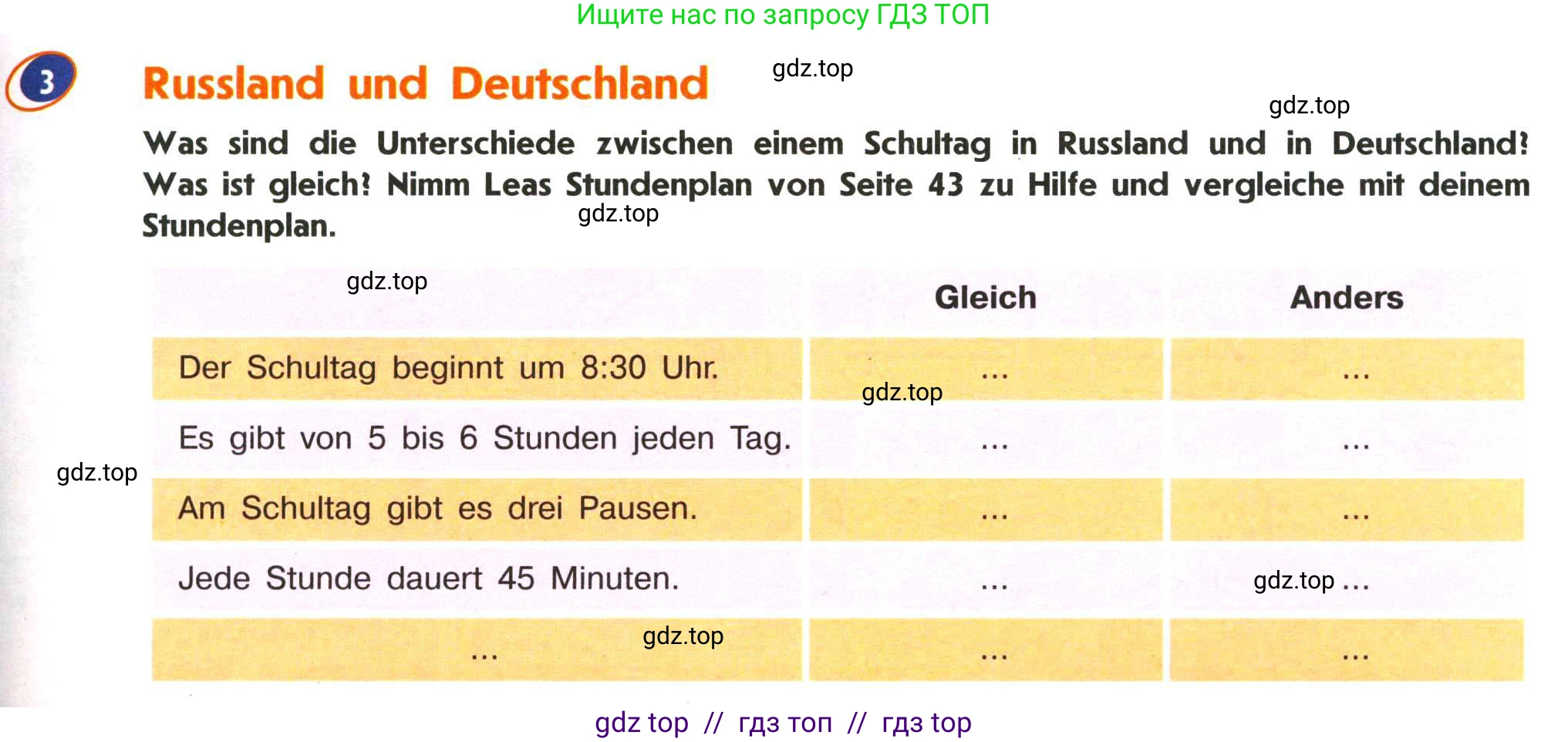 Немецкий язык (Deutsch), 5 класс учебник (lehrbuch), авторы: Аверин Михаил Михайлович (Awerin М), Джин Фридерике (Jin Friederike), Рорман Лутц (Rohrmann Lutz), Збранкова Милена, издательство Просвещение, Москва, 2023, оранжевого цвета, страница 47, номер 3, Условие