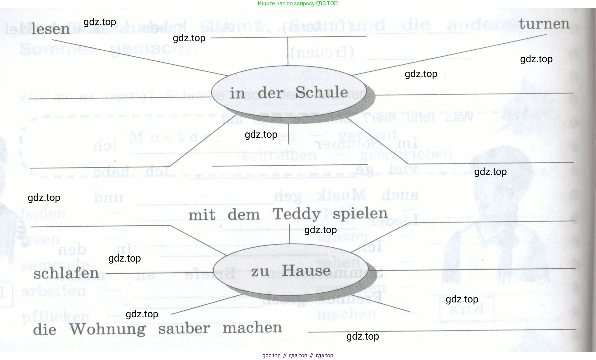 Немецкий язык (Deutsch), 5 класс рабочая тетрадь (arbeitsbuch), авторы: Бим Инесса Львовна (Bim I), Рыжова Лариса Ивановна (Ryschowa L), издательство Просвещение, Москва, 2023, голубого цвета, страница 13, номер 5, Условие (продолжение 2)