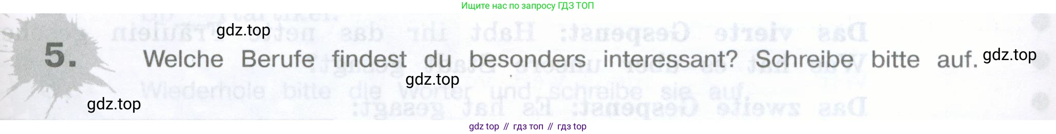 Немецкий язык (Deutsch), 5 класс рабочая тетрадь (arbeitsbuch), авторы: Бим Инесса Львовна (Bim I), Рыжова Лариса Ивановна (Ryschowa L), издательство Просвещение, Москва, 2023, голубого цвета, страница 29, номер 5, Условие
