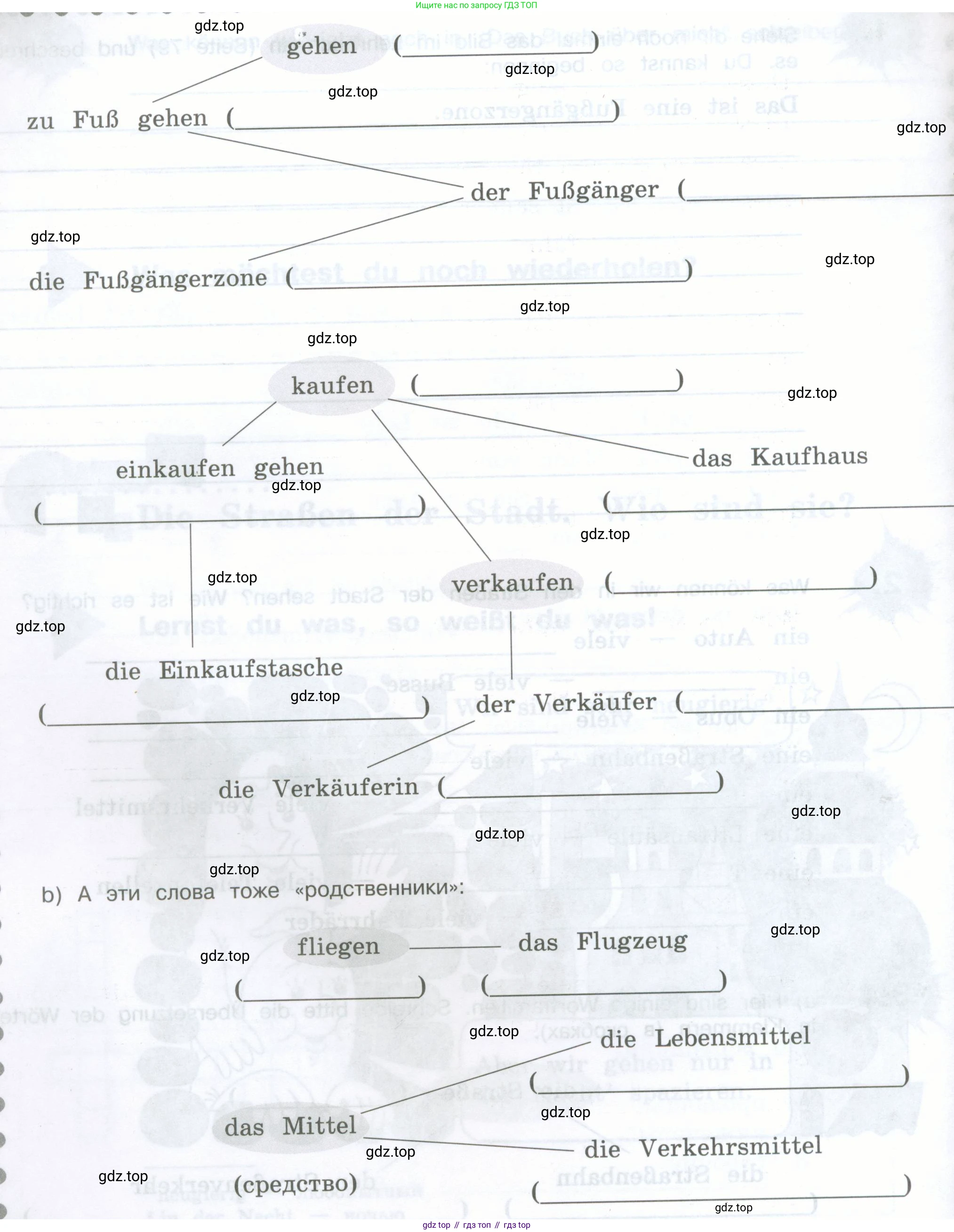 Немецкий язык (Deutsch), 5 класс рабочая тетрадь (arbeitsbuch), авторы: Бим Инесса Львовна (Bim I), Рыжова Лариса Ивановна (Ryschowa L), издательство Просвещение, Москва, 2023, голубого цвета, страница 37, номер 3, Условие (продолжение 2)