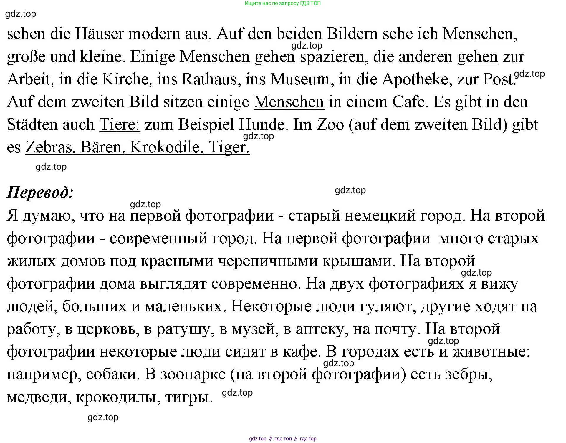 Немецкий язык (Deutsch), 5 класс рабочая тетрадь (arbeitsbuch), авторы: Бим Инесса Львовна (Bim I), Рыжова Лариса Ивановна (Ryschowa L), издательство Просвещение, Москва, 2023, голубого цвета, страница 23, номер 1, Решение (продолжение 2)