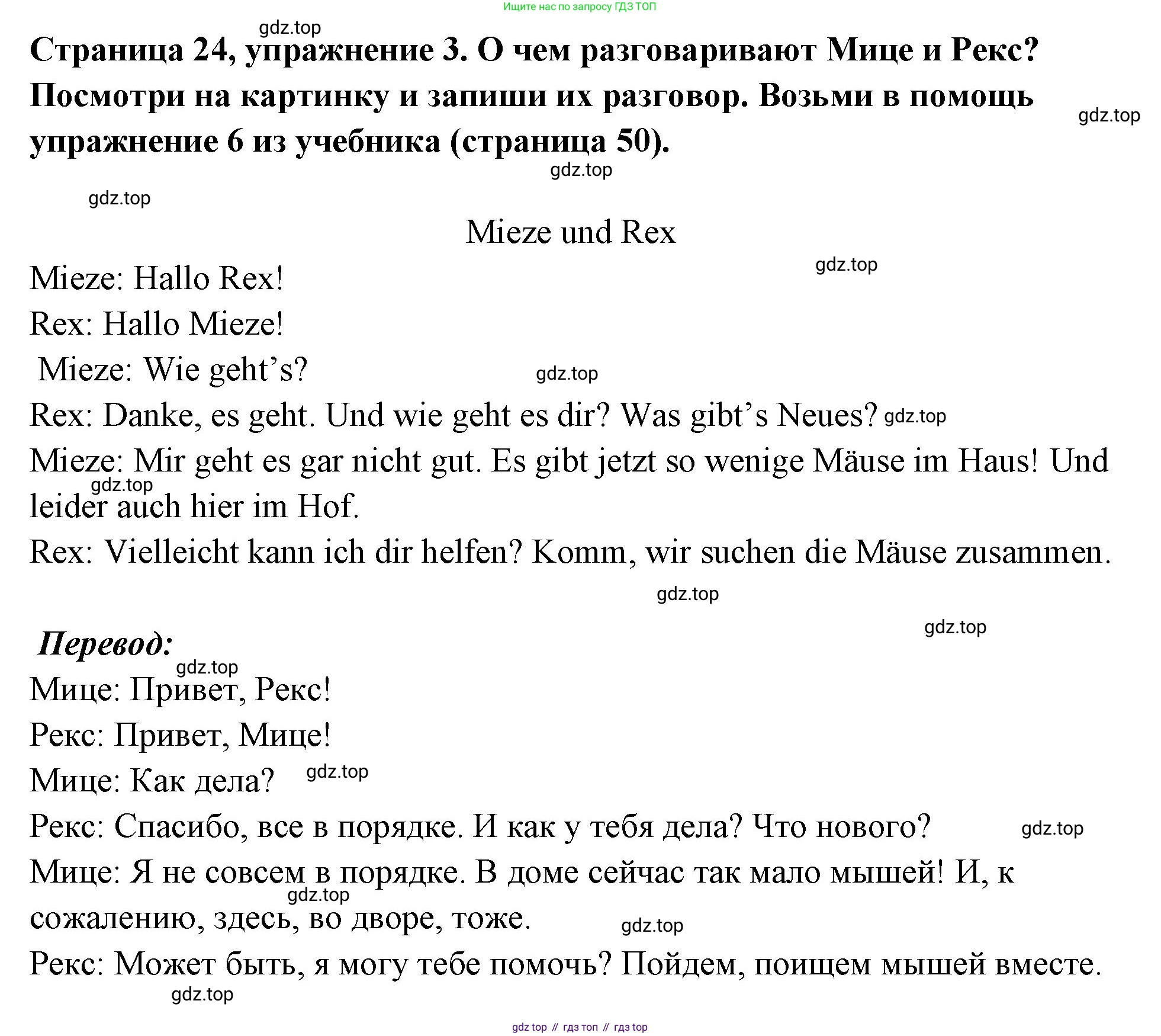 Немецкий язык (Deutsch), 5 класс рабочая тетрадь (arbeitsbuch), авторы: Бим Инесса Львовна (Bim I), Рыжова Лариса Ивановна (Ryschowa L), издательство Просвещение, Москва, 2023, голубого цвета, страница 24, номер 3, Решение