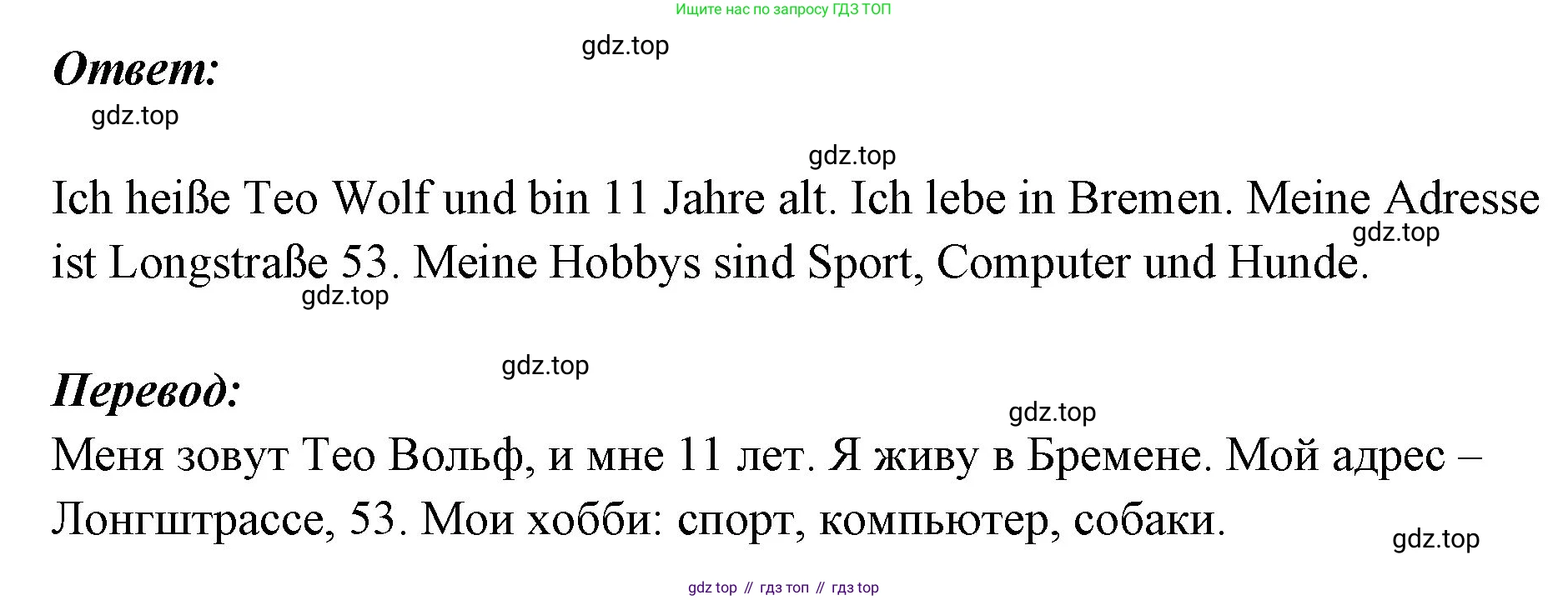 Немецкий язык (Deutsch), 5 класс рабочая тетрадь (arbeitsbuch), авторы: Бим Инесса Львовна (Bim I), Рыжова Лариса Ивановна (Ryschowa L), издательство Просвещение, Москва, 2023, голубого цвета, страница 93, номер 3, Решение (продолжение 2)