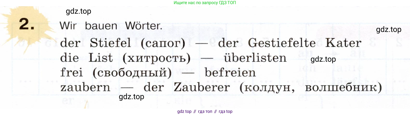 Немецкий язык (Deutsch), 5 класс учебник (lehrbuch), авторы: Бим Инесса Львовна (Bim I), Рыжова Лариса Ивановна (Ryschowa L), издательство Просвещение, Москва, 2023, голубого цвета, страница 13, номер 2, Условие