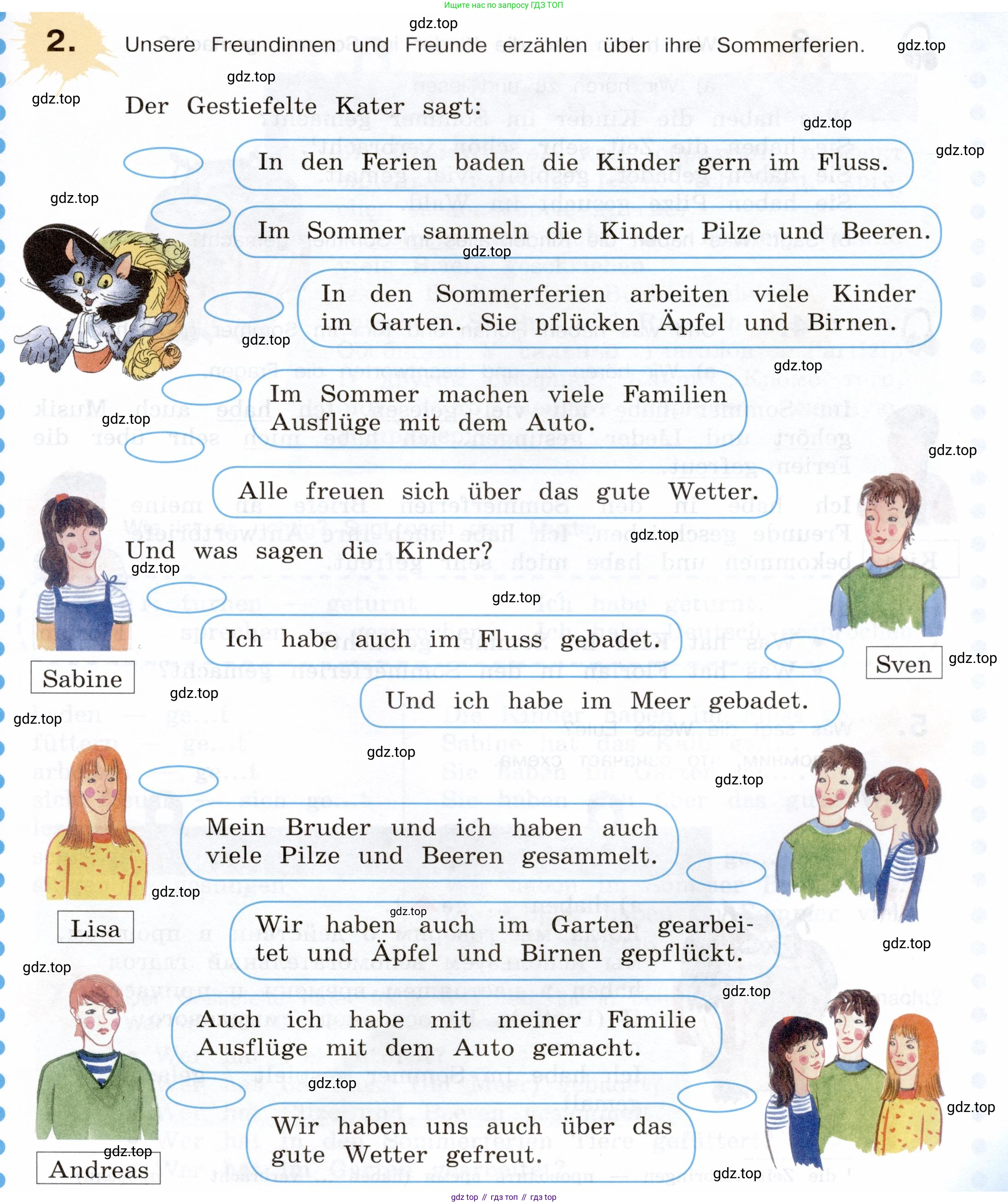 Немецкий язык (Deutsch), 5 класс учебник (lehrbuch), авторы: Бим Инесса Львовна (Bim I), Рыжова Лариса Ивановна (Ryschowa L), издательство Просвещение, Москва, 2023, голубого цвета, страница 23, номер 2, Условие