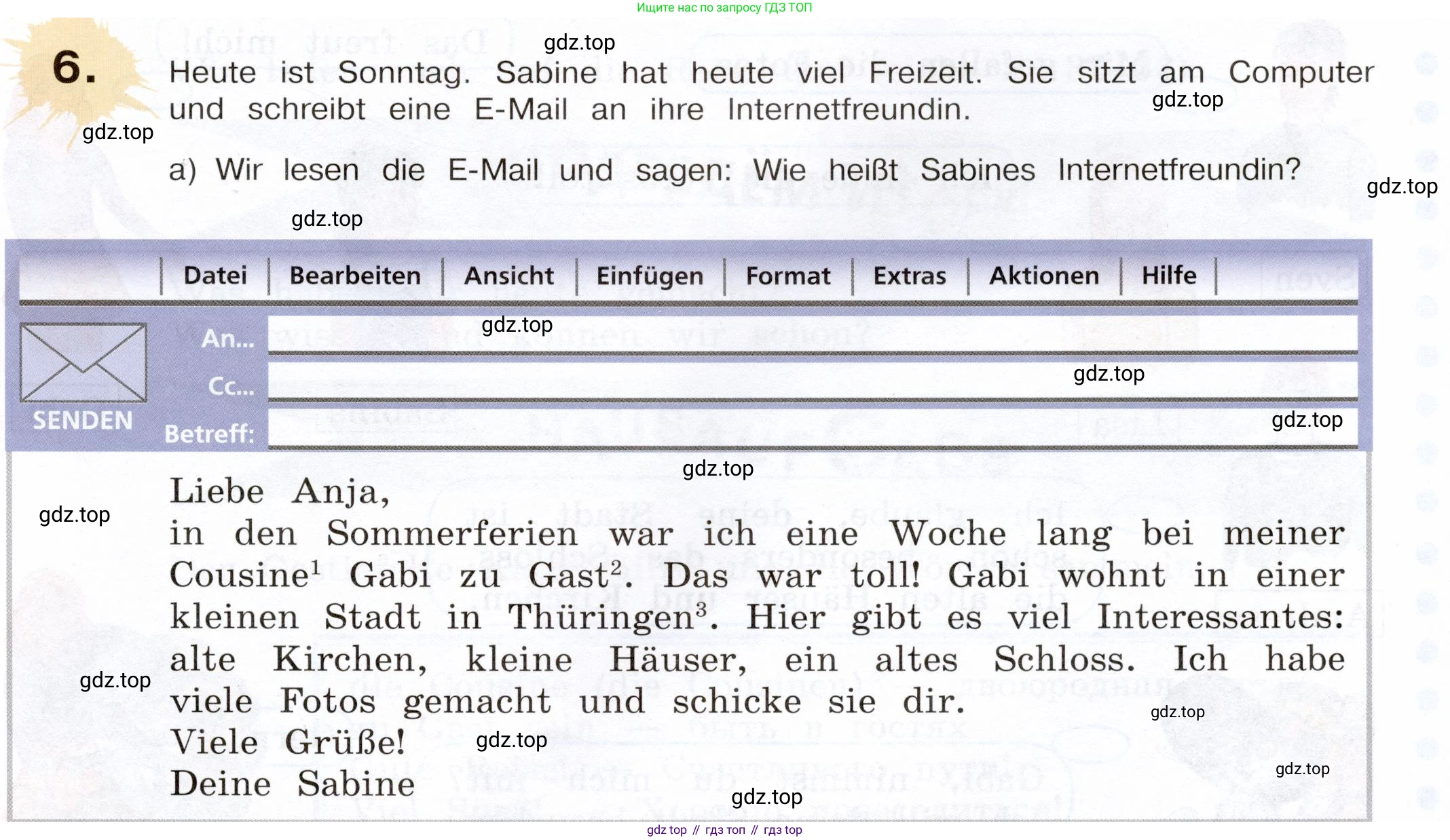 Немецкий язык (Deutsch), 5 класс учебник (lehrbuch), авторы: Бим Инесса Львовна (Bim I), Рыжова Лариса Ивановна (Ryschowa L), издательство Просвещение, Москва, 2023, голубого цвета, страница 29, номер 6, Условие