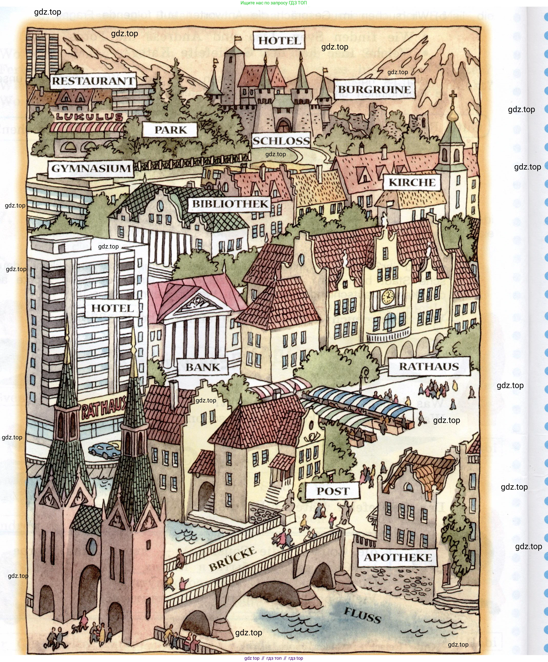 Немецкий язык (Deutsch), 5 класс учебник (lehrbuch), авторы: Бим Инесса Львовна (Bim I), Рыжова Лариса Ивановна (Ryschowa L), издательство Просвещение, Москва, 2023, голубого цвета, страница 30, номер 7, Условие (продолжение 3)