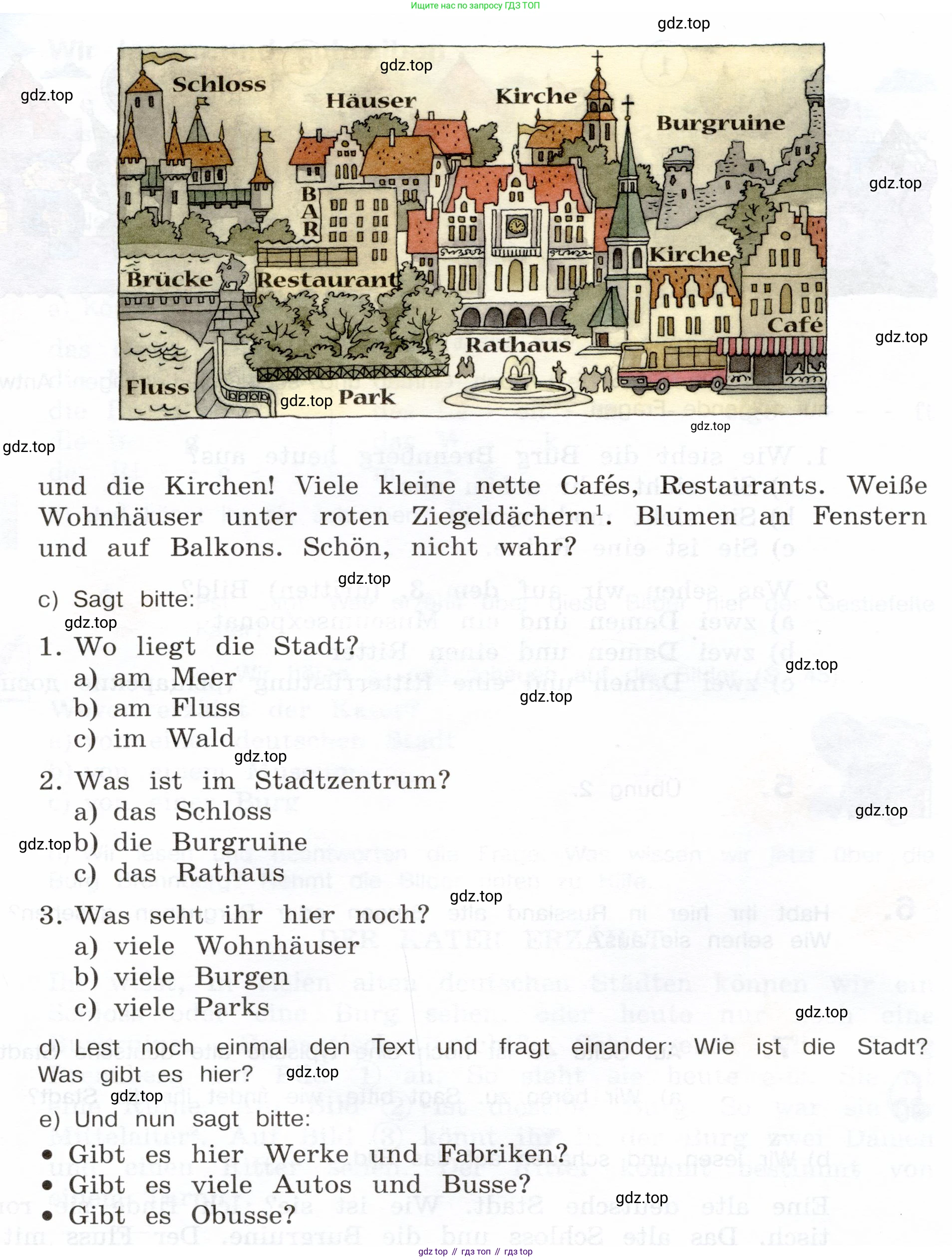 Немецкий язык (Deutsch), 5 класс учебник (lehrbuch), авторы: Бим Инесса Львовна (Bim I), Рыжова Лариса Ивановна (Ryschowa L), издательство Просвещение, Москва, 2023, голубого цвета, страница 45, номер 7, Условие (продолжение 2)