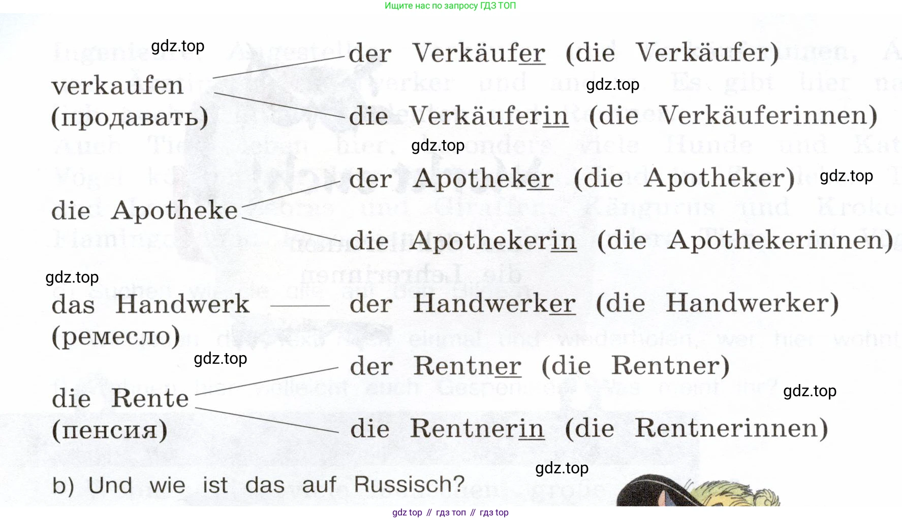 Немецкий язык (Deutsch), 5 класс учебник (lehrbuch), авторы: Бим Инесса Львовна (Bim I), Рыжова Лариса Ивановна (Ryschowa L), издательство Просвещение, Москва, 2023, голубого цвета, страница 59, номер 5, Условие (продолжение 2)