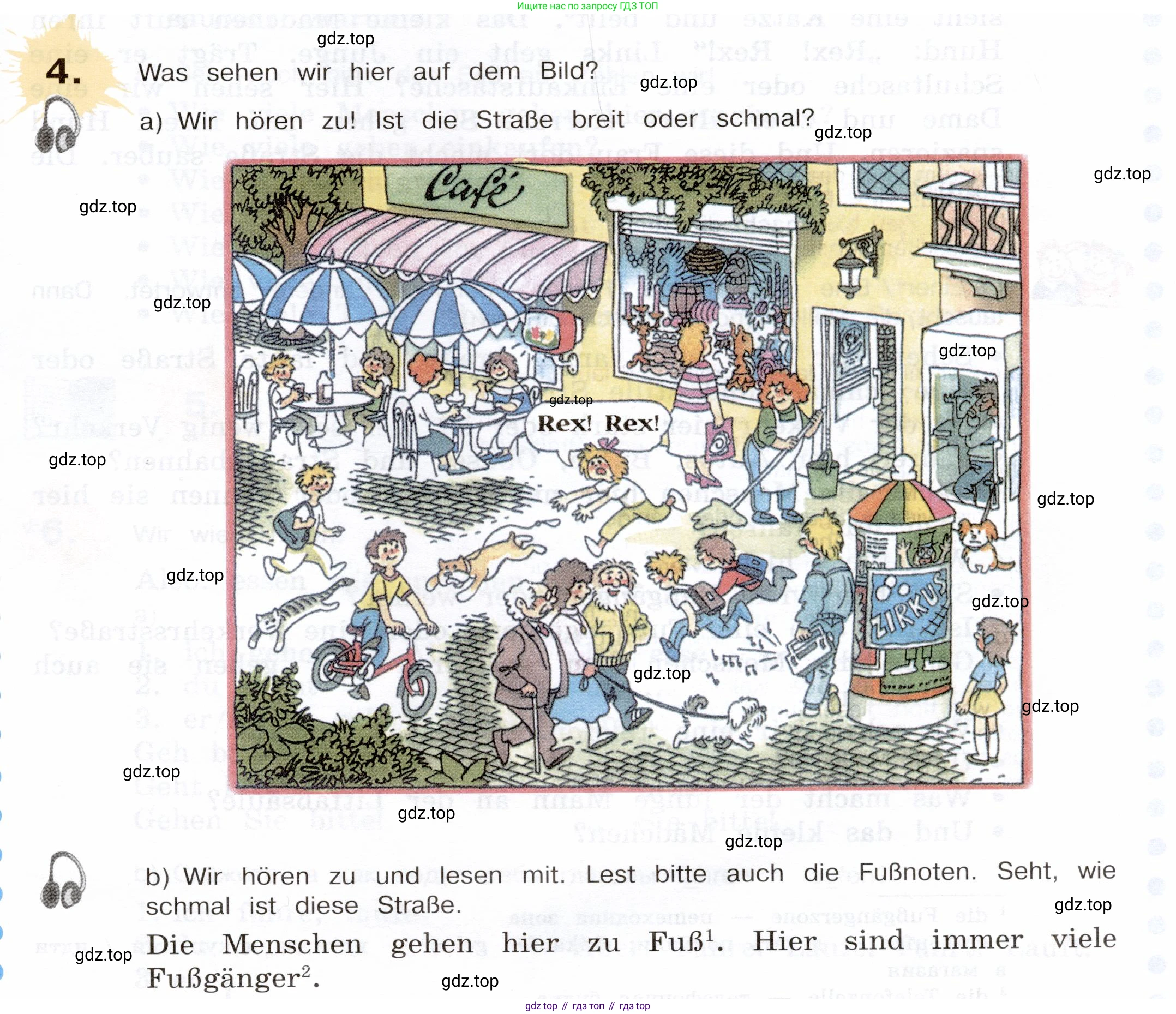Немецкий язык (Deutsch), 5 класс учебник (lehrbuch), авторы: Бим Инесса Львовна (Bim I), Рыжова Лариса Ивановна (Ryschowa L), издательство Просвещение, Москва, 2023, голубого цвета, страница 79, номер 4, Условие