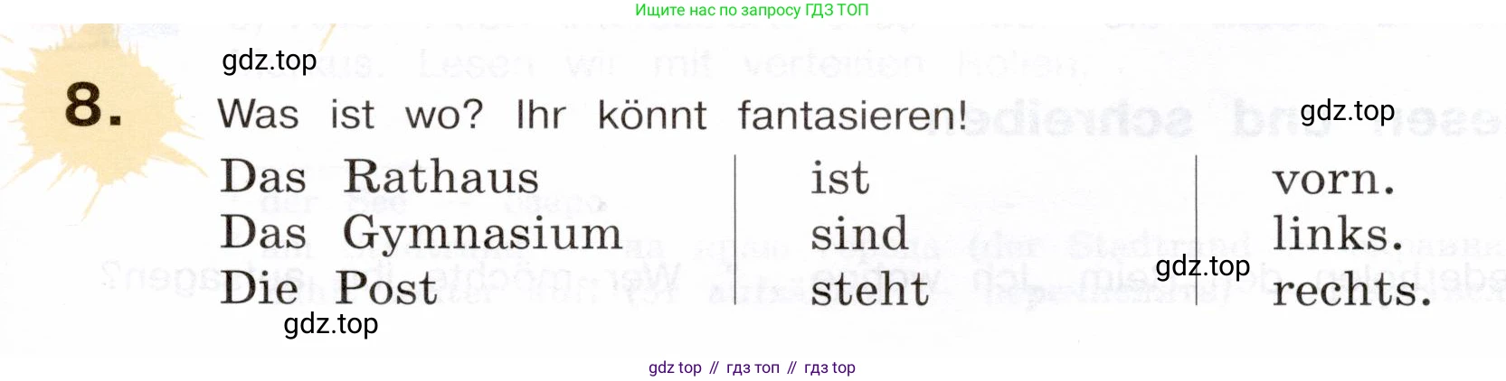 Немецкий язык (Deutsch), 5 класс учебник (lehrbuch), авторы: Бим Инесса Львовна (Bim I), Рыжова Лариса Ивановна (Ryschowa L), издательство Просвещение, Москва, 2023, голубого цвета, страница 97, номер 8, Условие