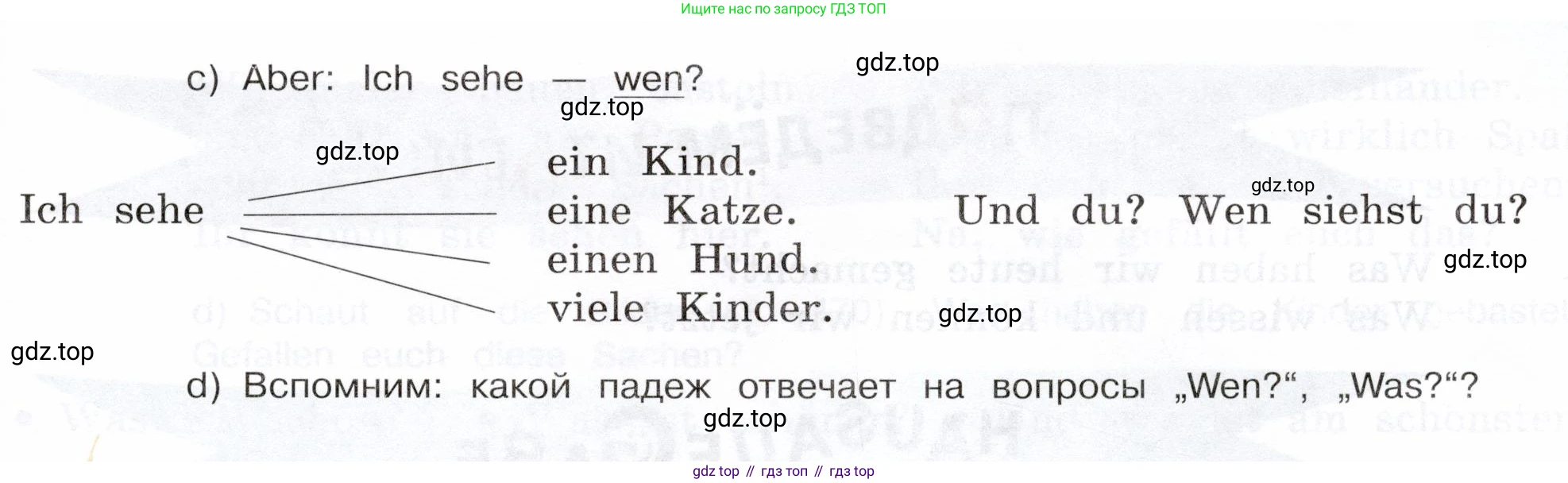 Немецкий язык (Deutsch), 5 класс учебник (lehrbuch), авторы: Бим Инесса Львовна (Bim I), Рыжова Лариса Ивановна (Ryschowa L), издательство Просвещение, Москва, 2023, голубого цвета, страница 168, номер 7, Условие (продолжение 2)
